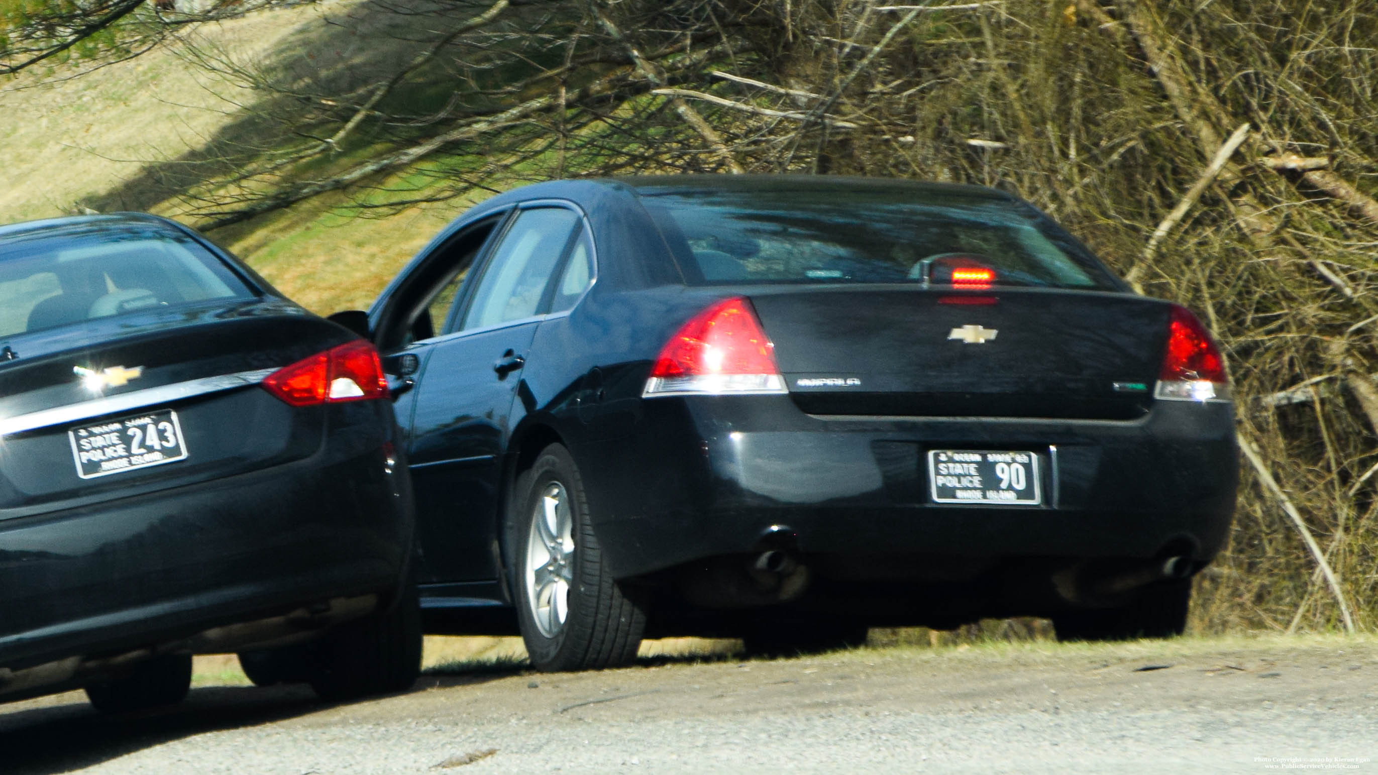 A photo  of Rhode Island State Police
            Cruiser 90, a 2005-2013 Chevrolet Impala             taken by Kieran Egan