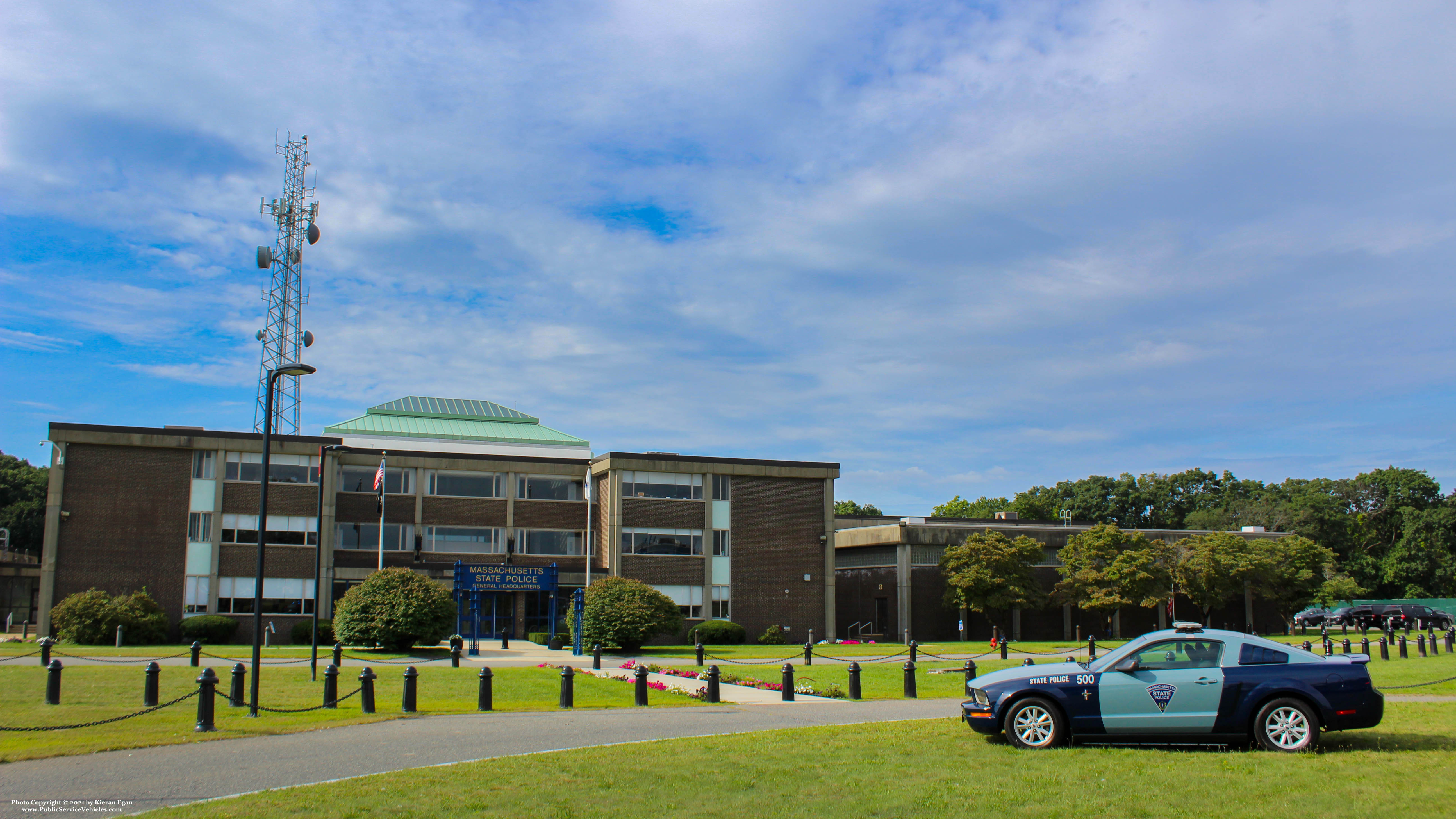 A photo  of Massachusetts State Police
            Cruiser 500, a 2006 Ford Mustang             taken by Kieran Egan