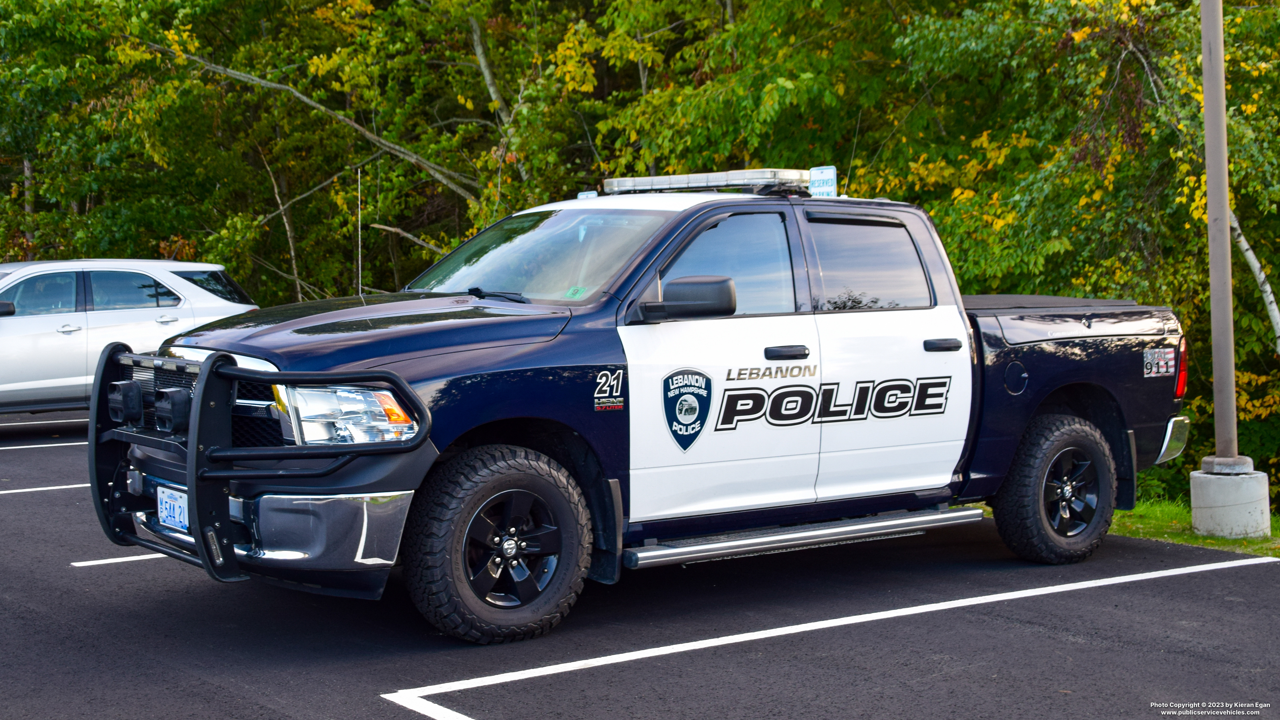 A photo  of Lebanon Police
            Car 21, a 2016 RAM 1500 Crew Cab             taken by Kieran Egan