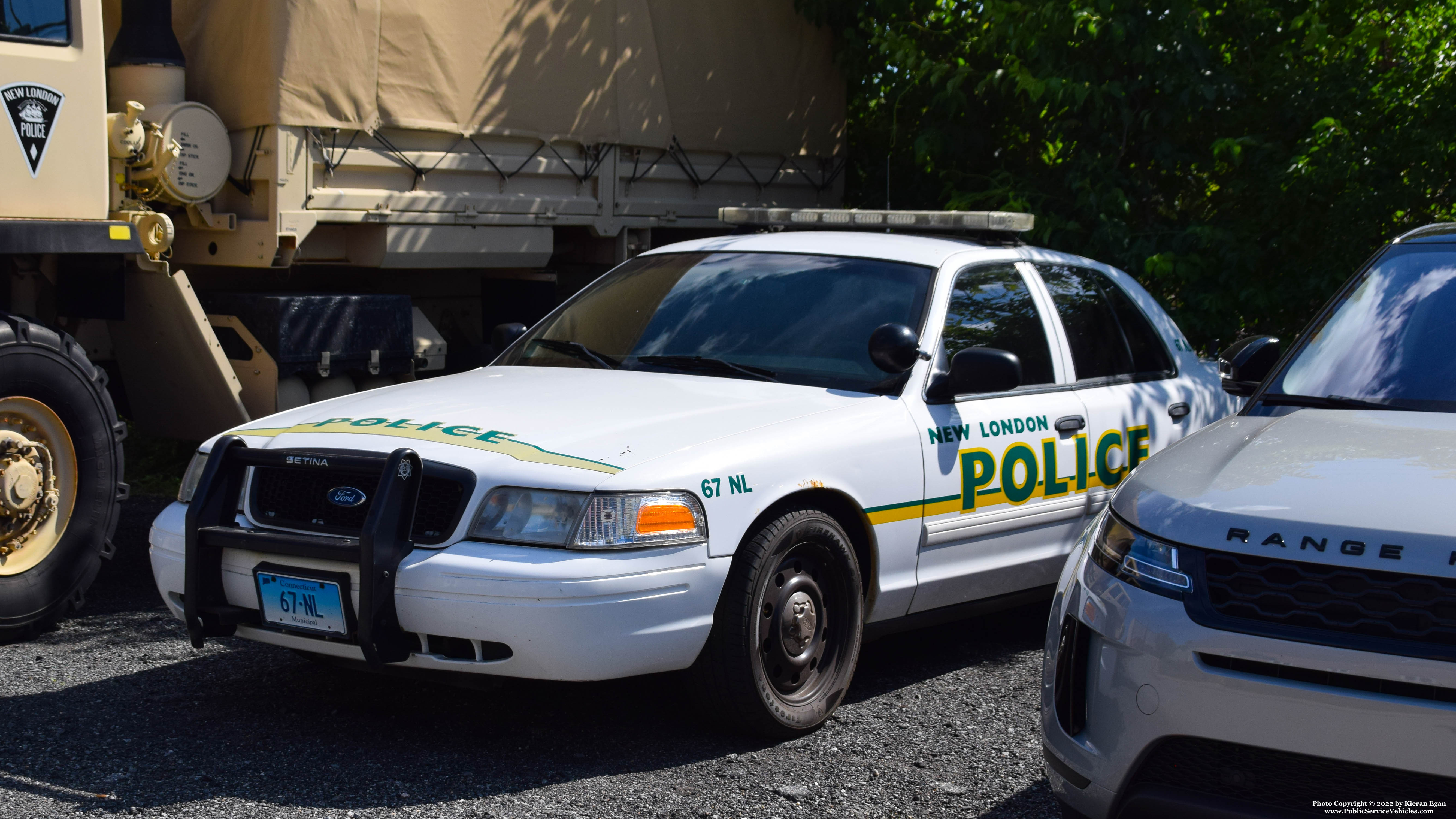 A photo  of New London Police
            Car 67, a 2010 Ford Crown Victoria Police Interceptor             taken by Kieran Egan