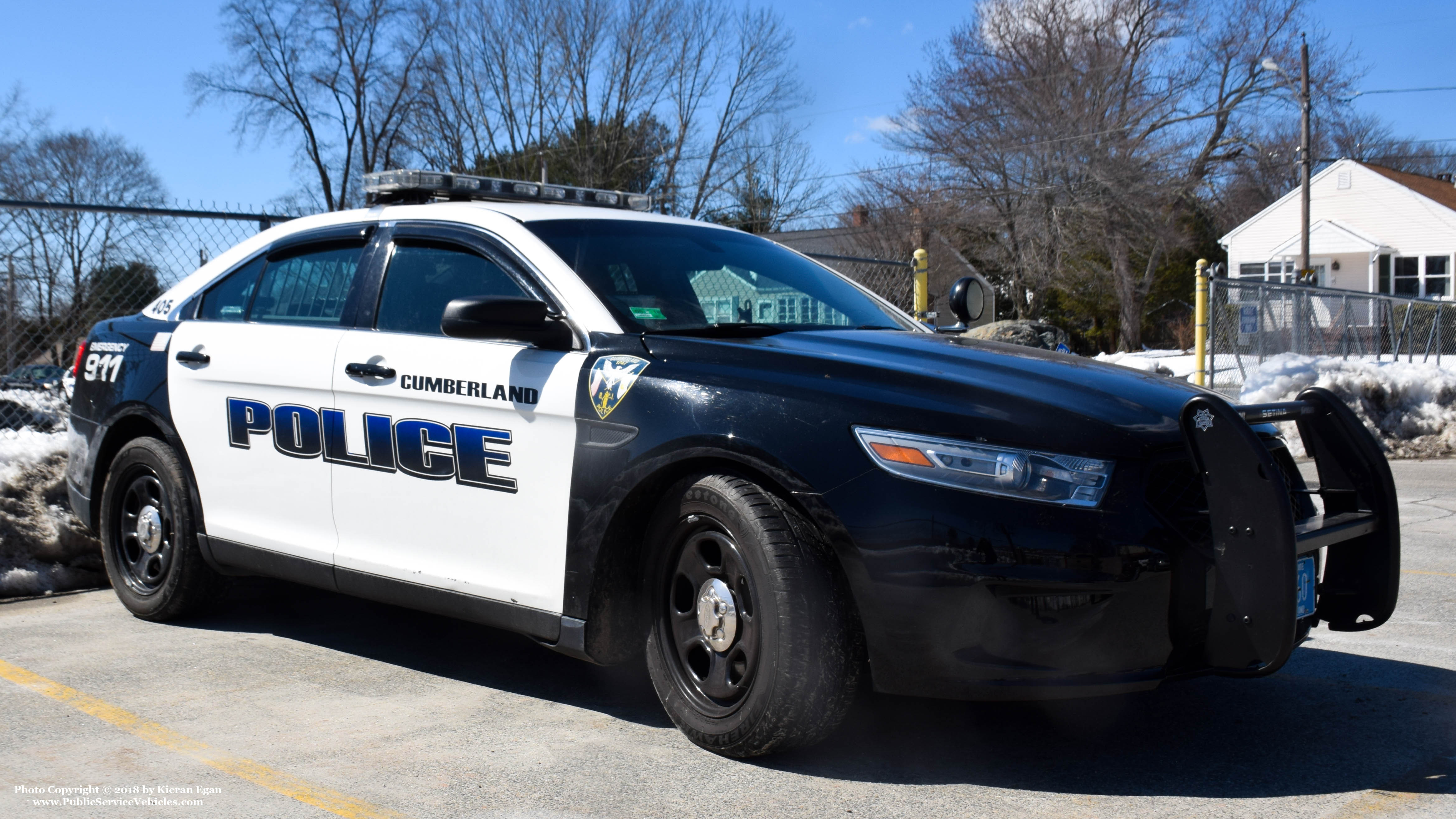 A photo  of Cumberland Police
            Cruiser 405, a 2013-2018 Ford Police Interceptor Sedan             taken by Kieran Egan