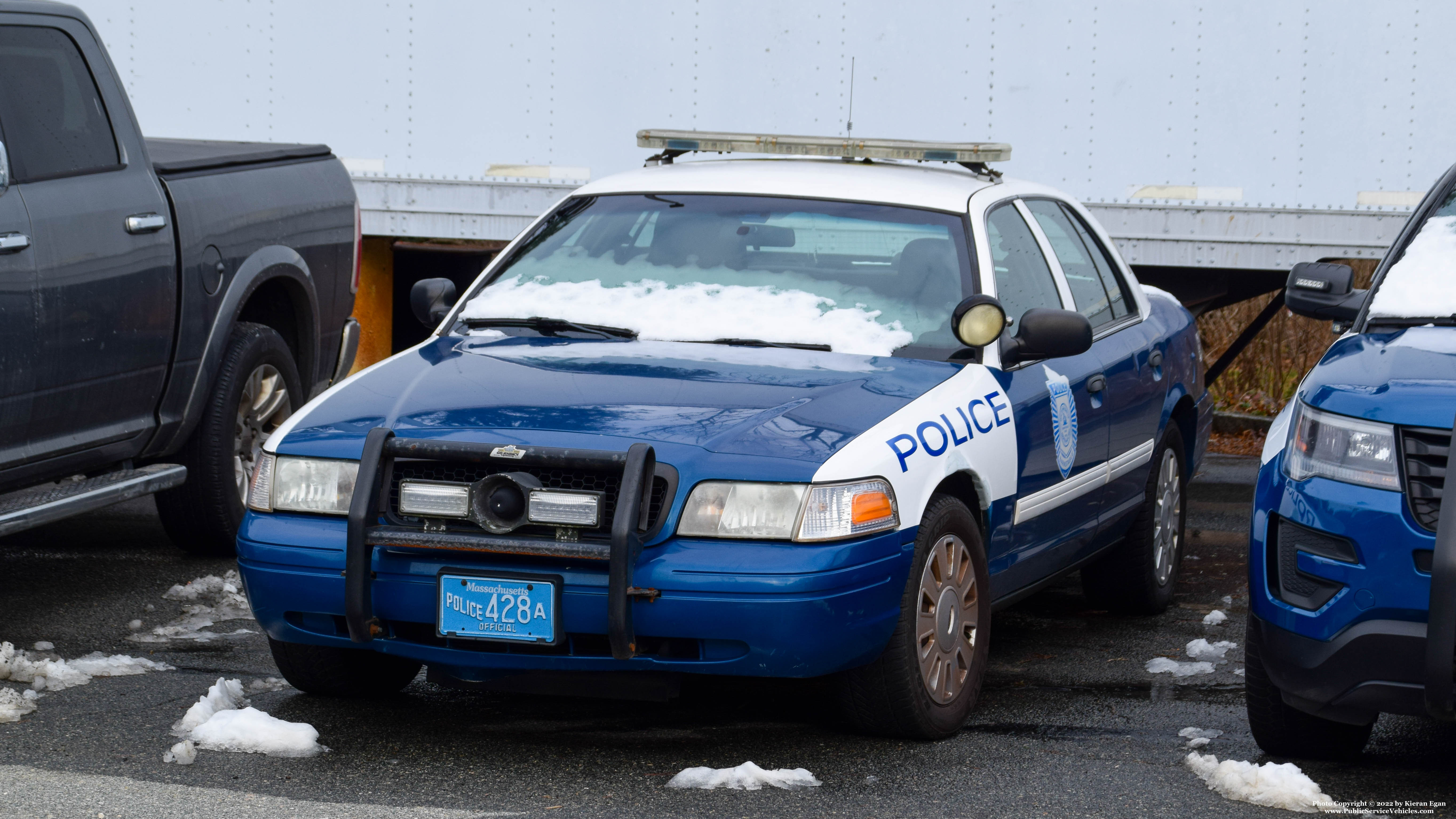 A photo  of Barnstable Police
            E-219, a 2011 Ford Crown Victoria Police Interceptor             taken by Kieran Egan