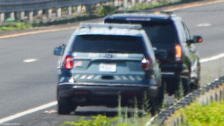A photo  of Massachusetts State Police
            Cruiser 666, a 2016-2019 Ford Police Interceptor Utility             taken by Kieran Egan