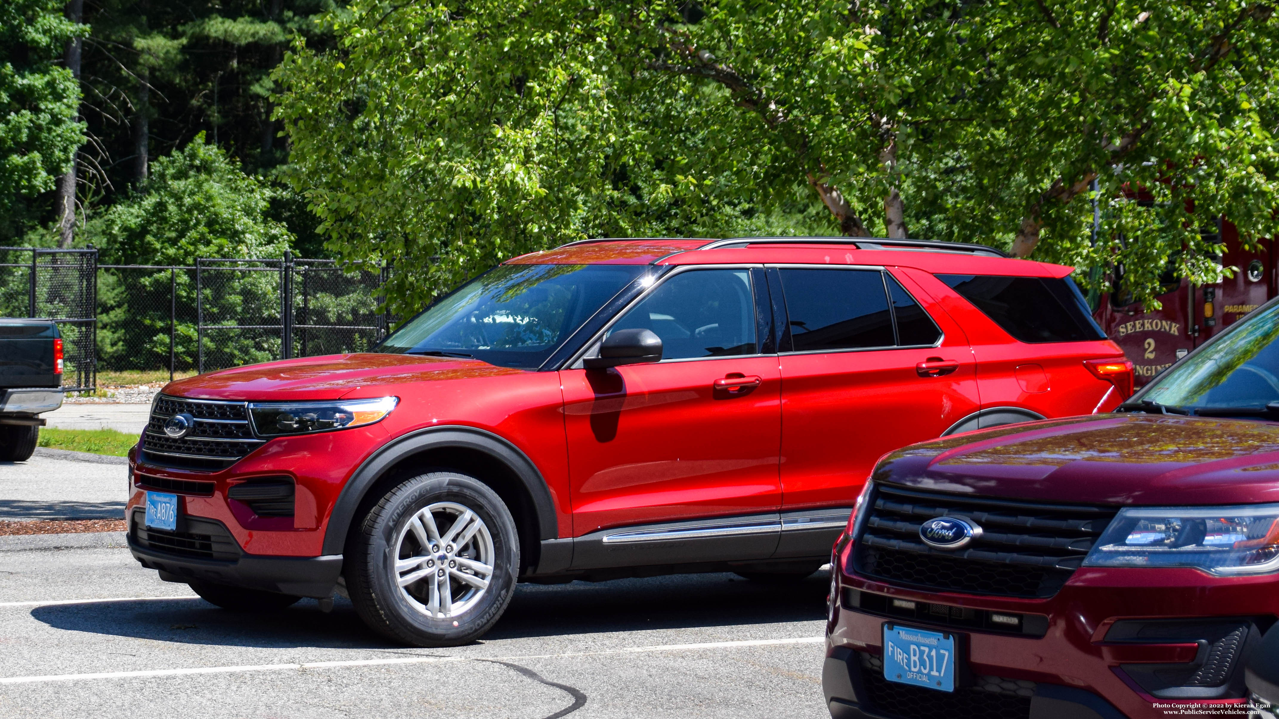 A photo  of Seekonk Fire
            Car 2, a 2022 Ford Explorer XLT             taken by Kieran Egan