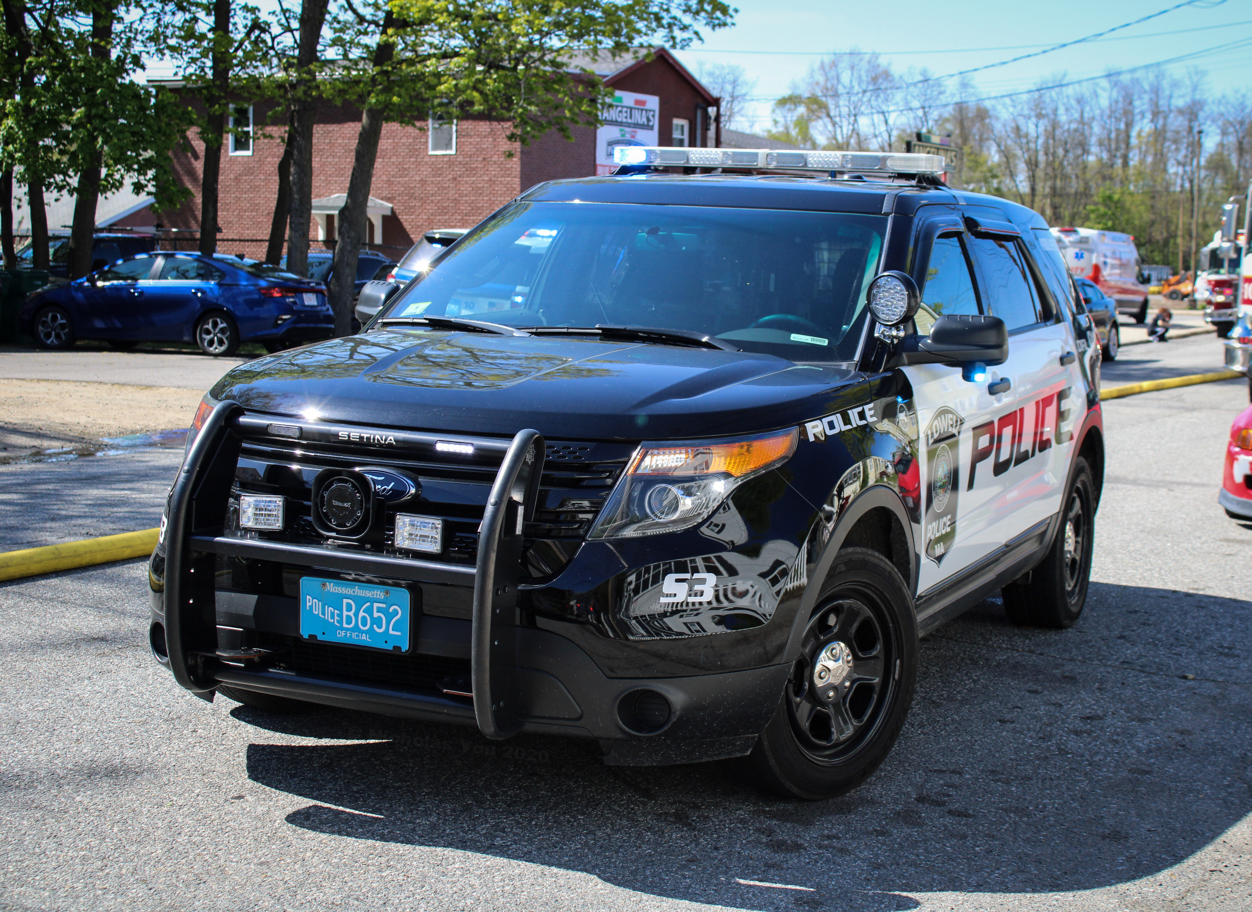 A photo  of Lowell Police
            Supervisor 3, a 2015 Ford Police Interceptor Utility             taken by Nicholas You