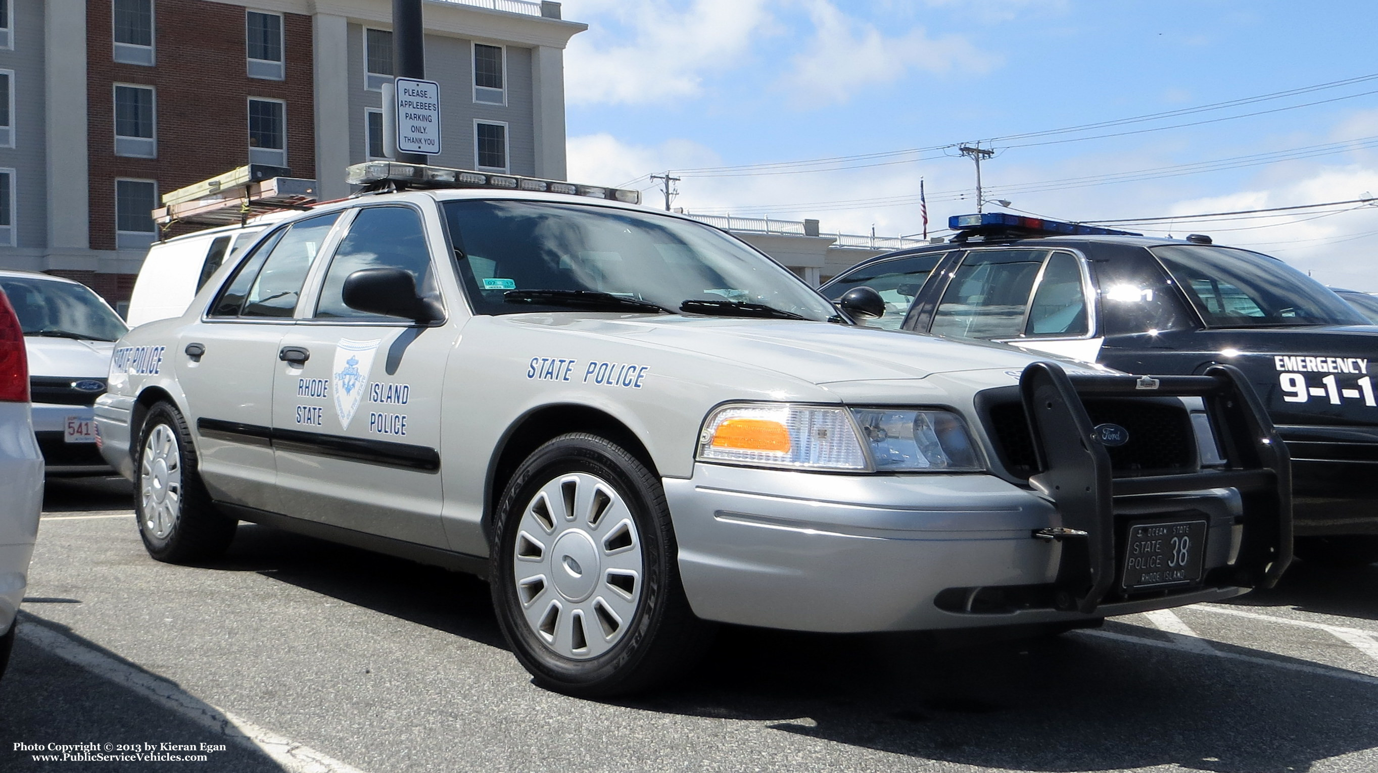 A photo  of Rhode Island State Police
            Cruiser 38, a 2006-2008 Ford Crown Victoria Police Interceptor             taken by Kieran Egan