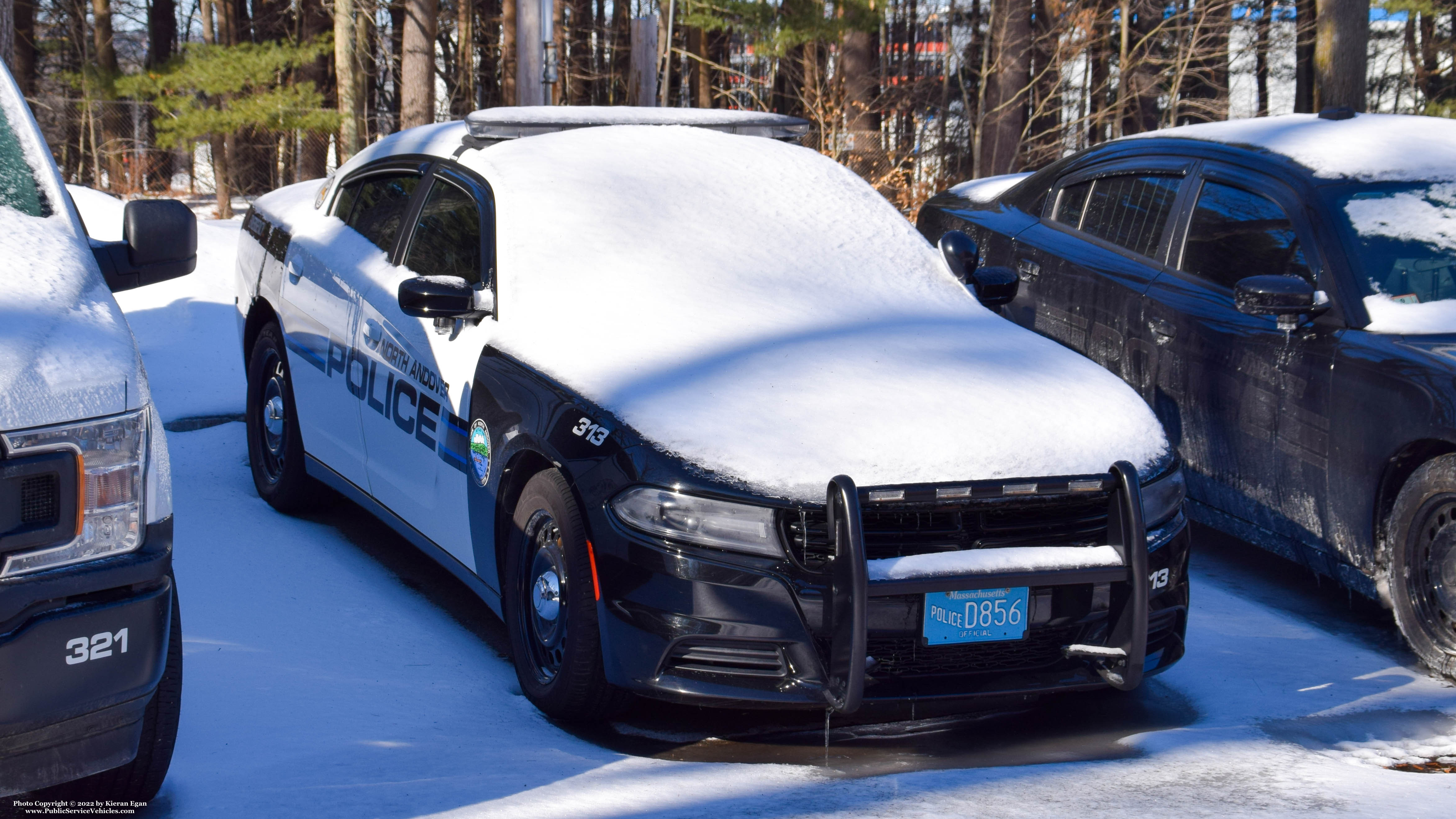 A photo  of North Andover Police
            Cruiser 313, a 2018 Dodge Charger             taken by Kieran Egan