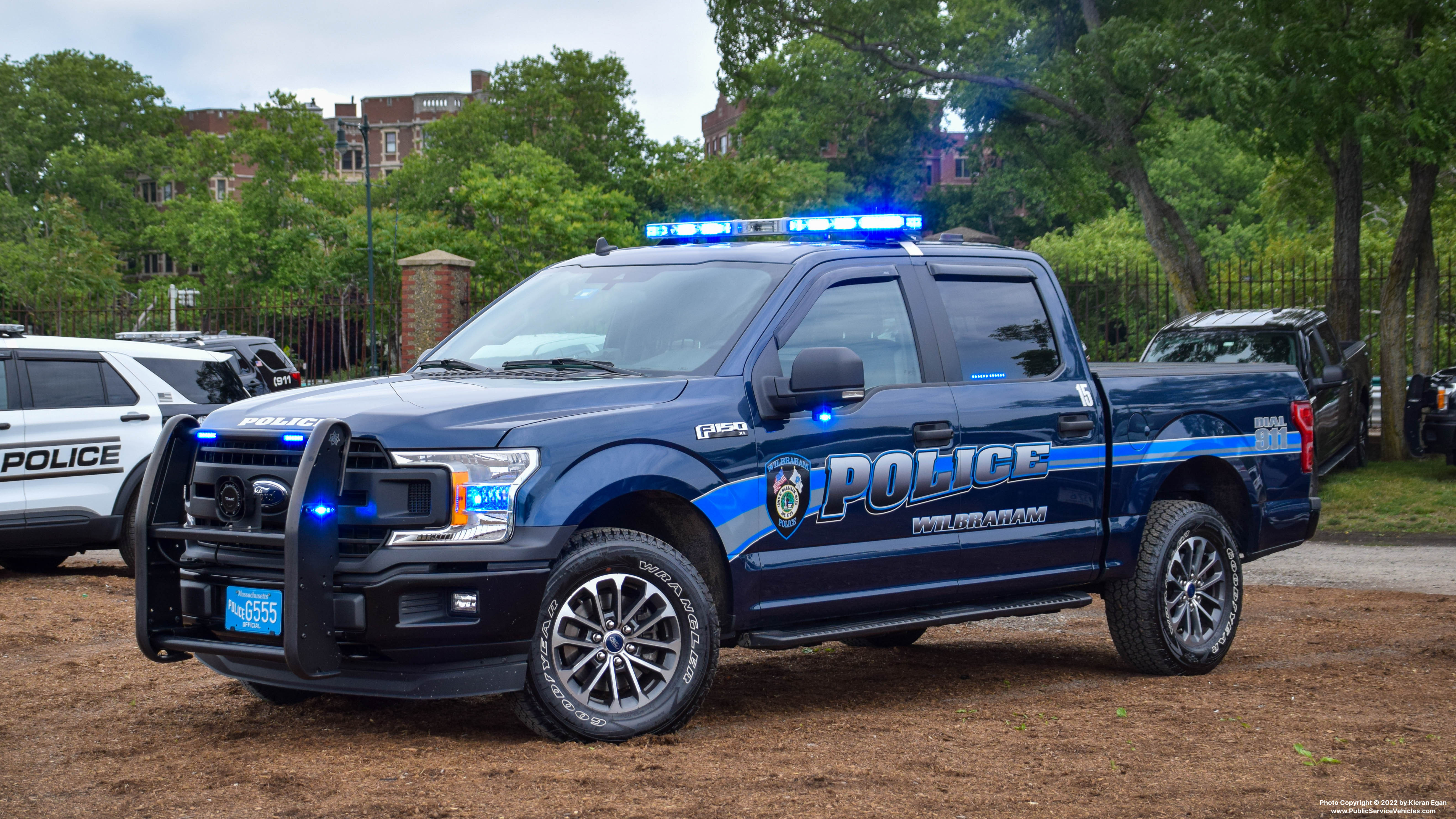 A photo  of Wilbraham Police
            Car 15, a 2020 Ford F-150 Police Responder             taken by Kieran Egan