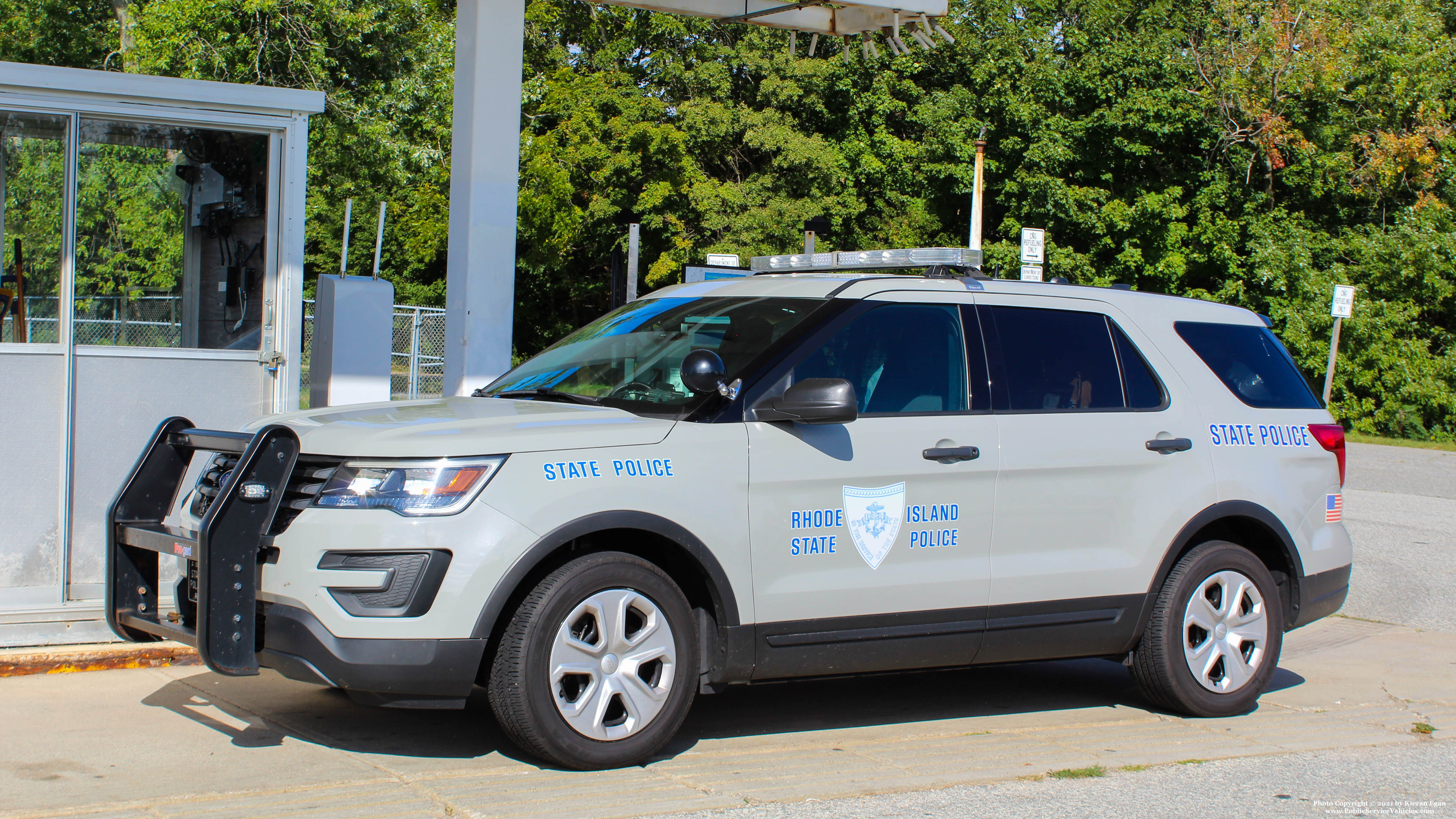 A photo  of Rhode Island State Police
            Cruiser 35, a 2018 Ford Police Interceptor Utility             taken by Kieran Egan