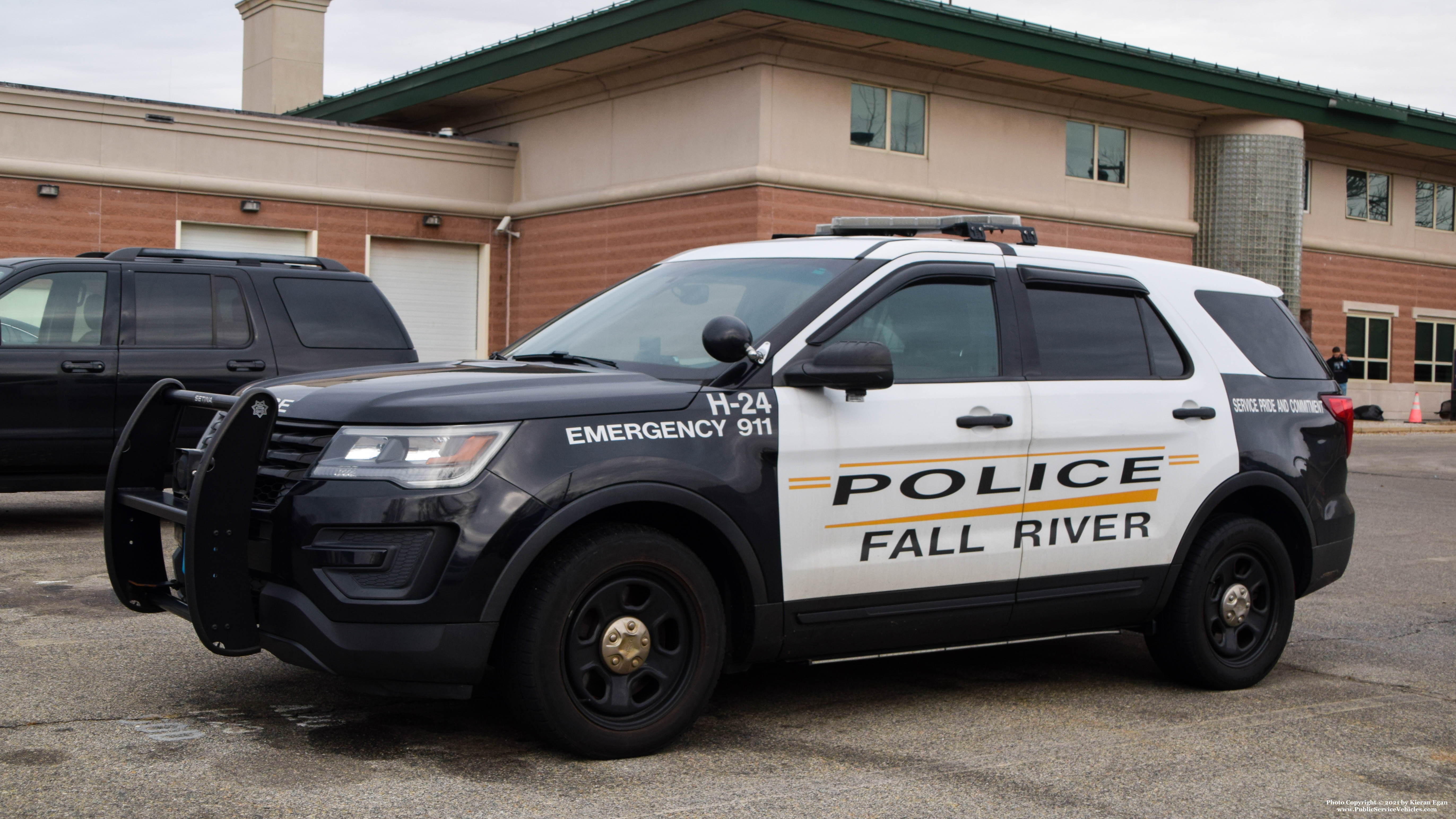 A photo  of Fall River Police
            H-24, a 2016-2019 Ford Police Interceptor Utility             taken by Kieran Egan