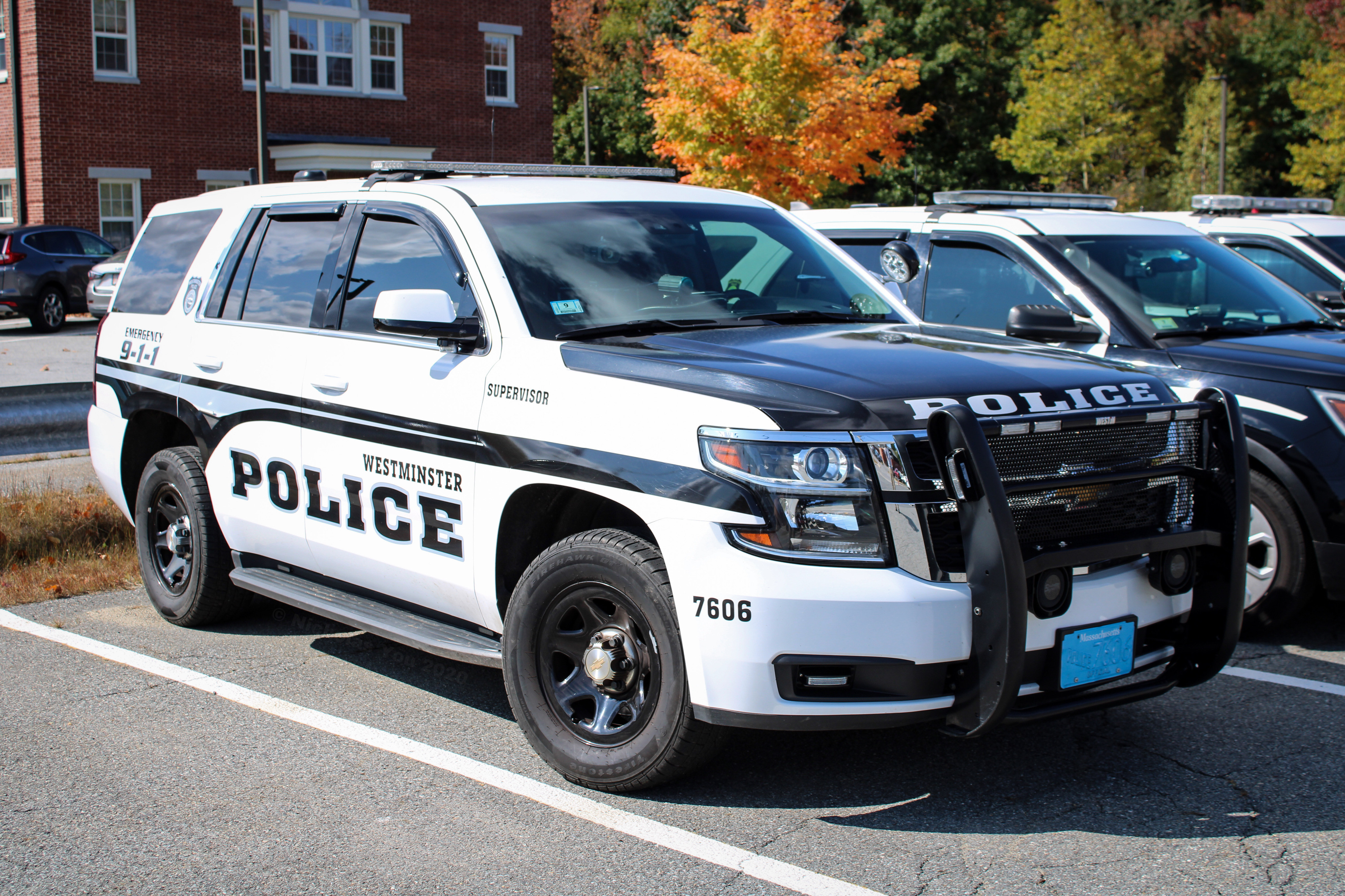 A photo  of Westminster Police
            Cruiser 7606, a 2019 Chevrolet Tahoe             taken by Nicholas You