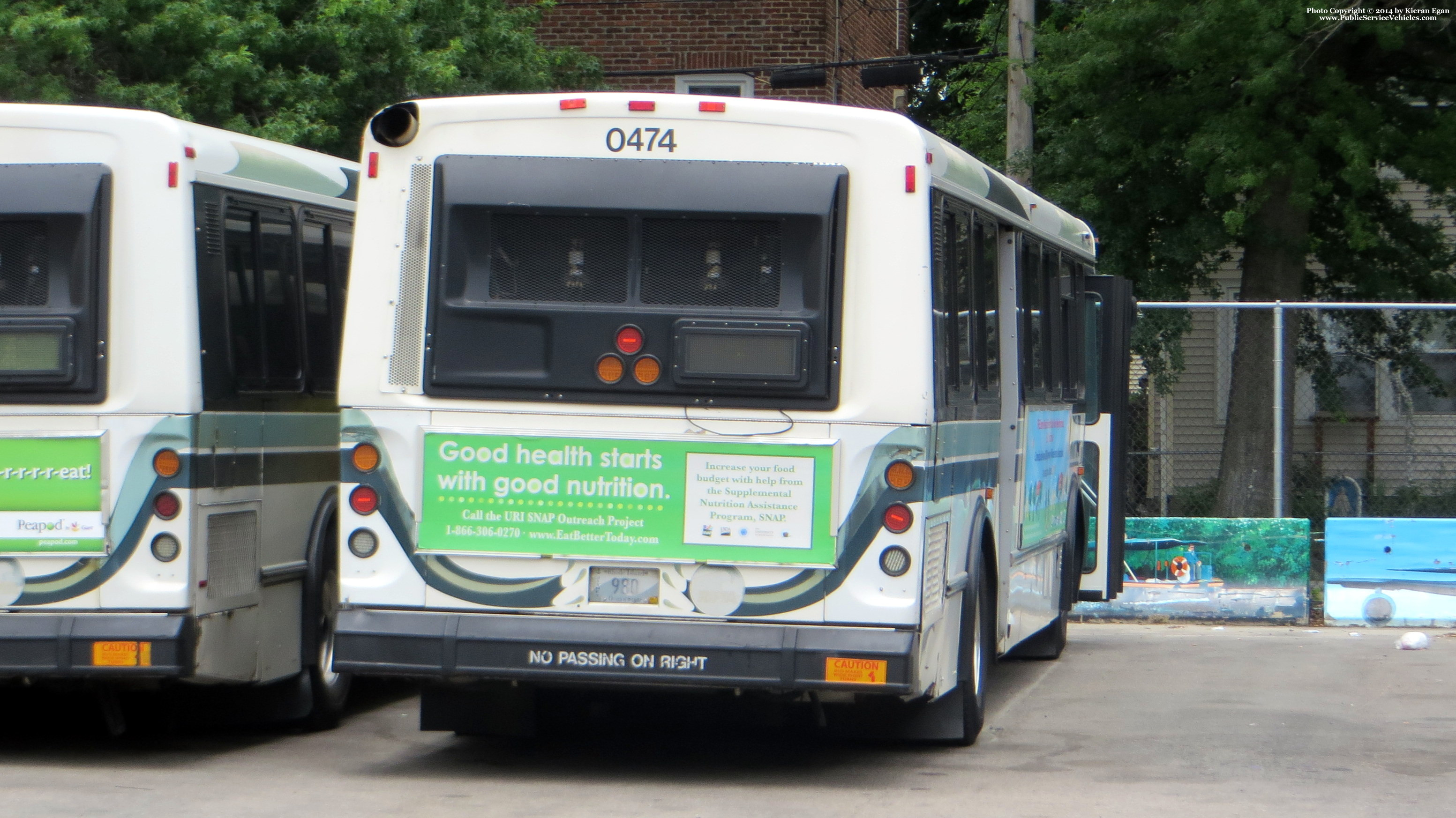 A photo  of Rhode Island Public Transit Authority
            Bus 0474, a 2004 Orion V 05.501             taken by Kieran Egan