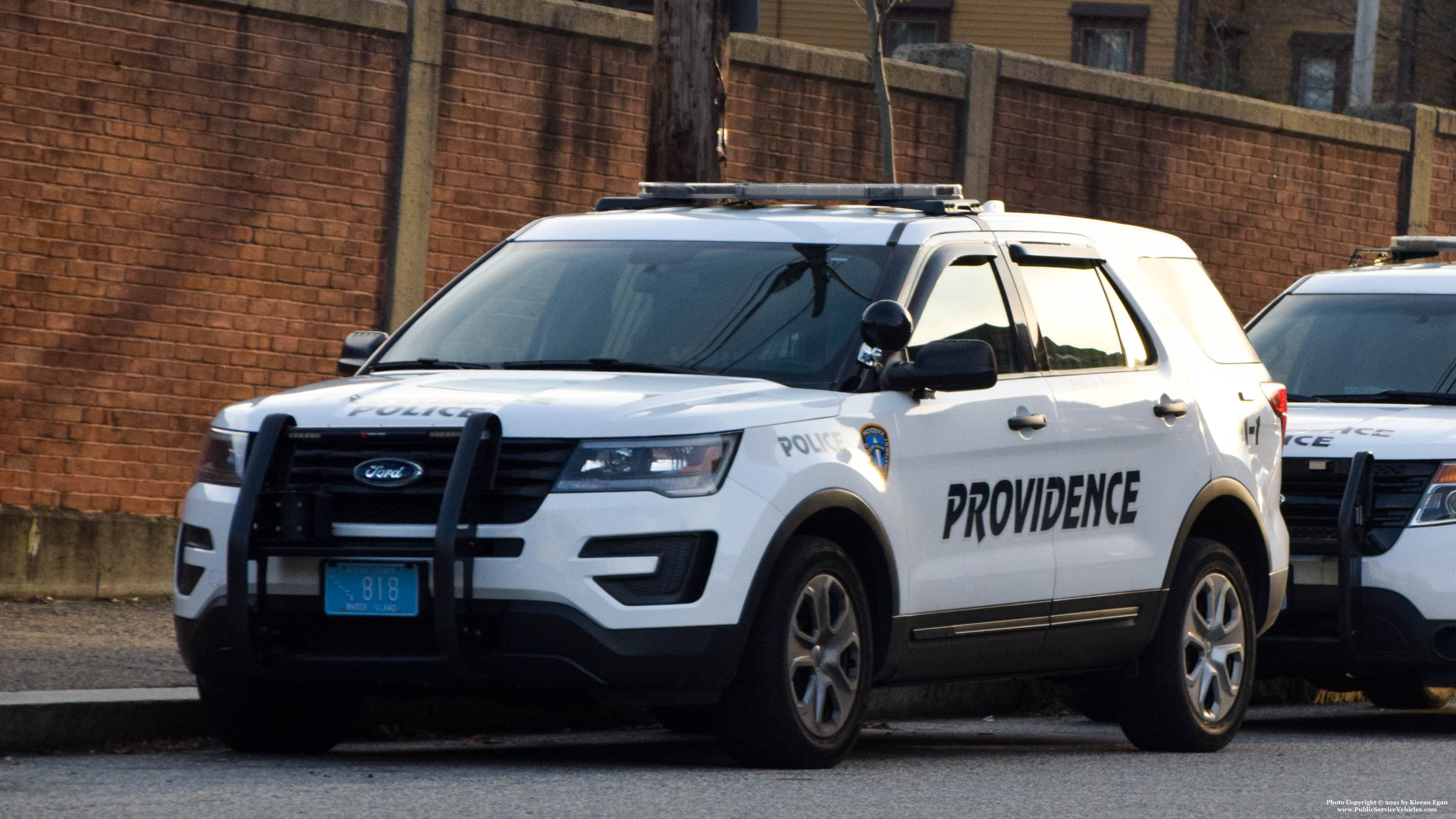 A photo  of Providence Police
            Cruiser 818, a 2017 Ford Police Interceptor Utility             taken by Kieran Egan