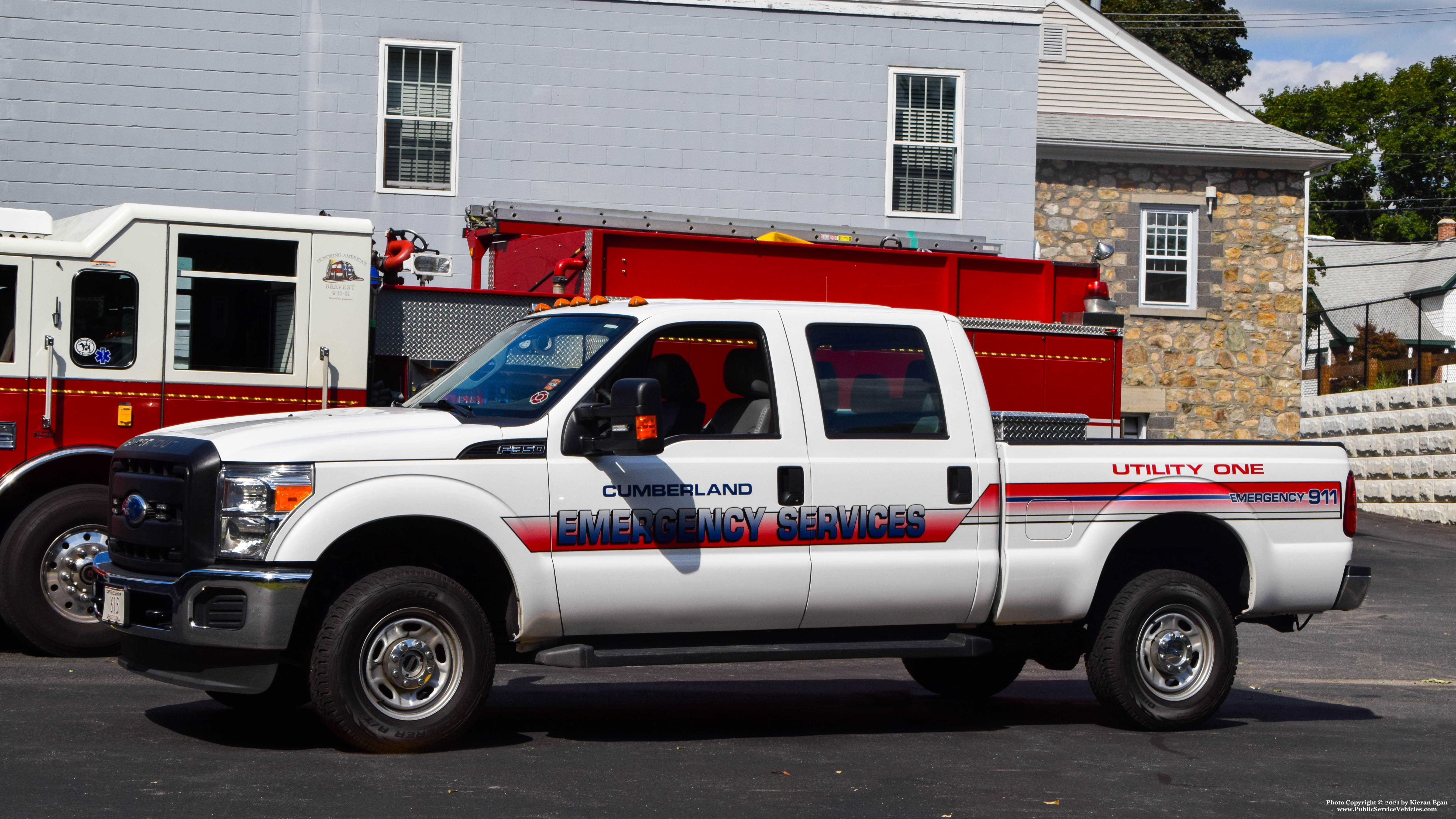 A photo  of Cumberland Fire
            Utility 1, a 2015 Ford F-250             taken by Kieran Egan