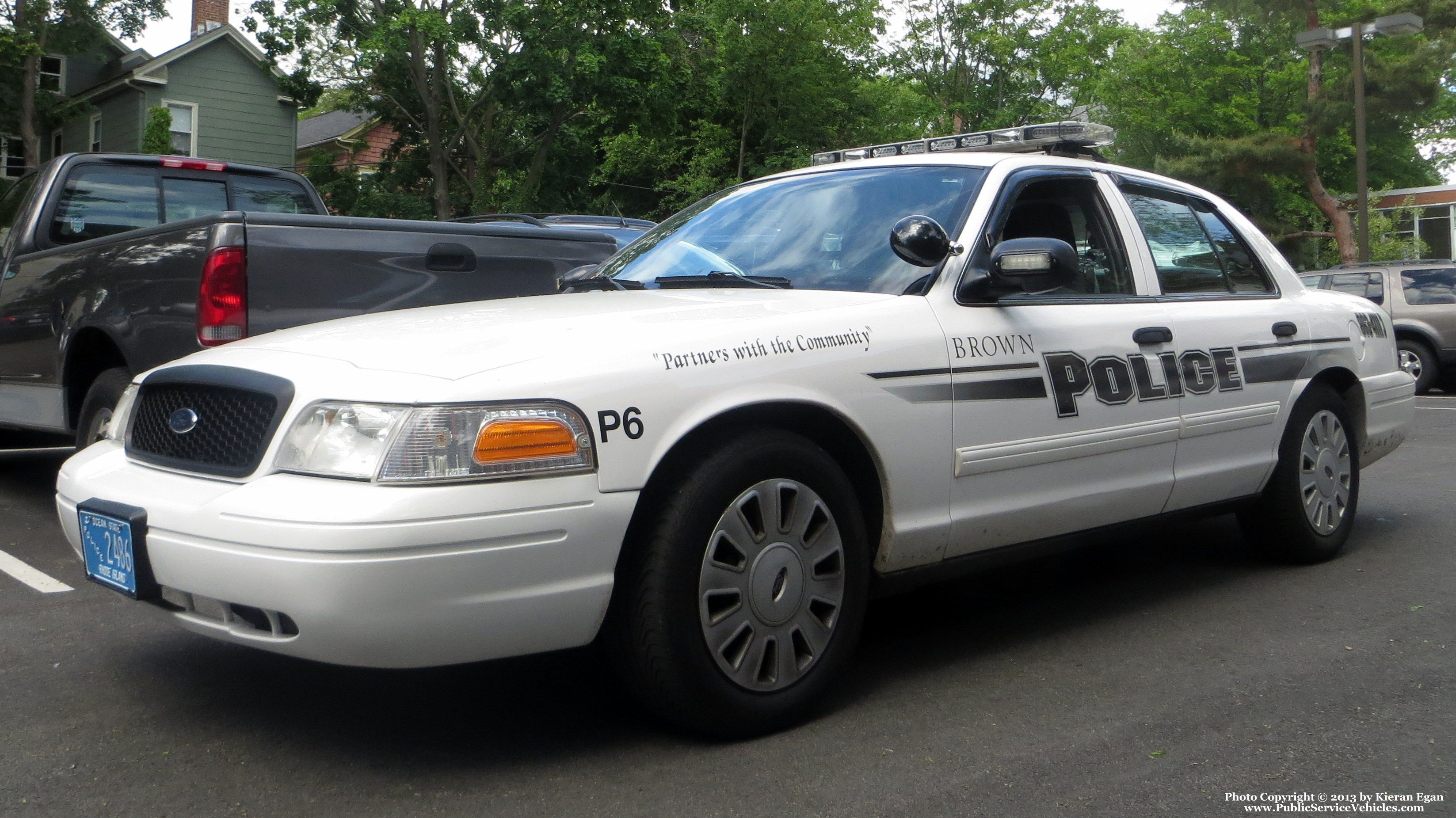 A photo  of Brown University Police
            Patrol 6, a 2009 Ford Crown Victoria Police Interceptor             taken by Kieran Egan