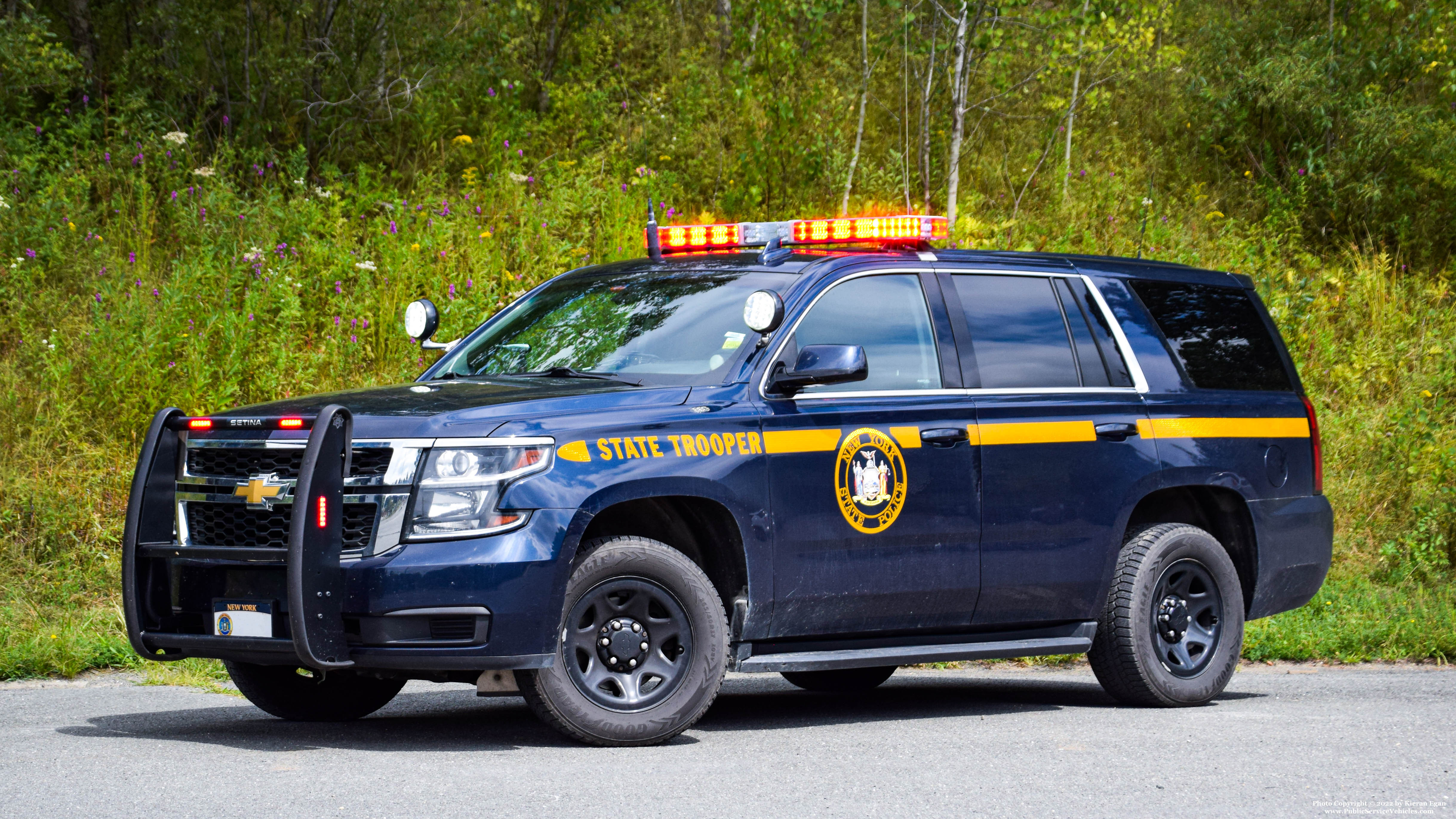 A photo  of New York State Police
            Patrol Unit, a 2018 Chevrolet Tahoe             taken by Kieran Egan