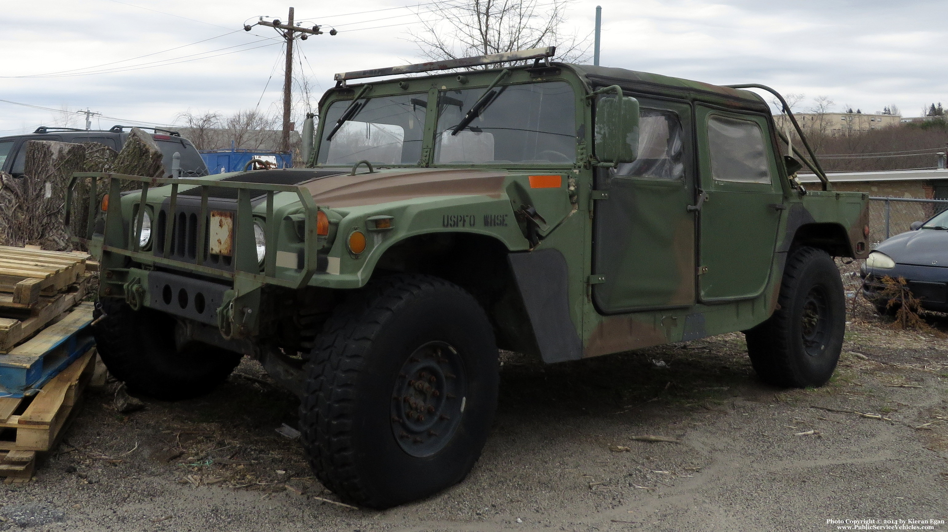 A photo  of West Warwick Police
            Humvee, a 1990-2000 AM General Humvee             taken by Kieran Egan