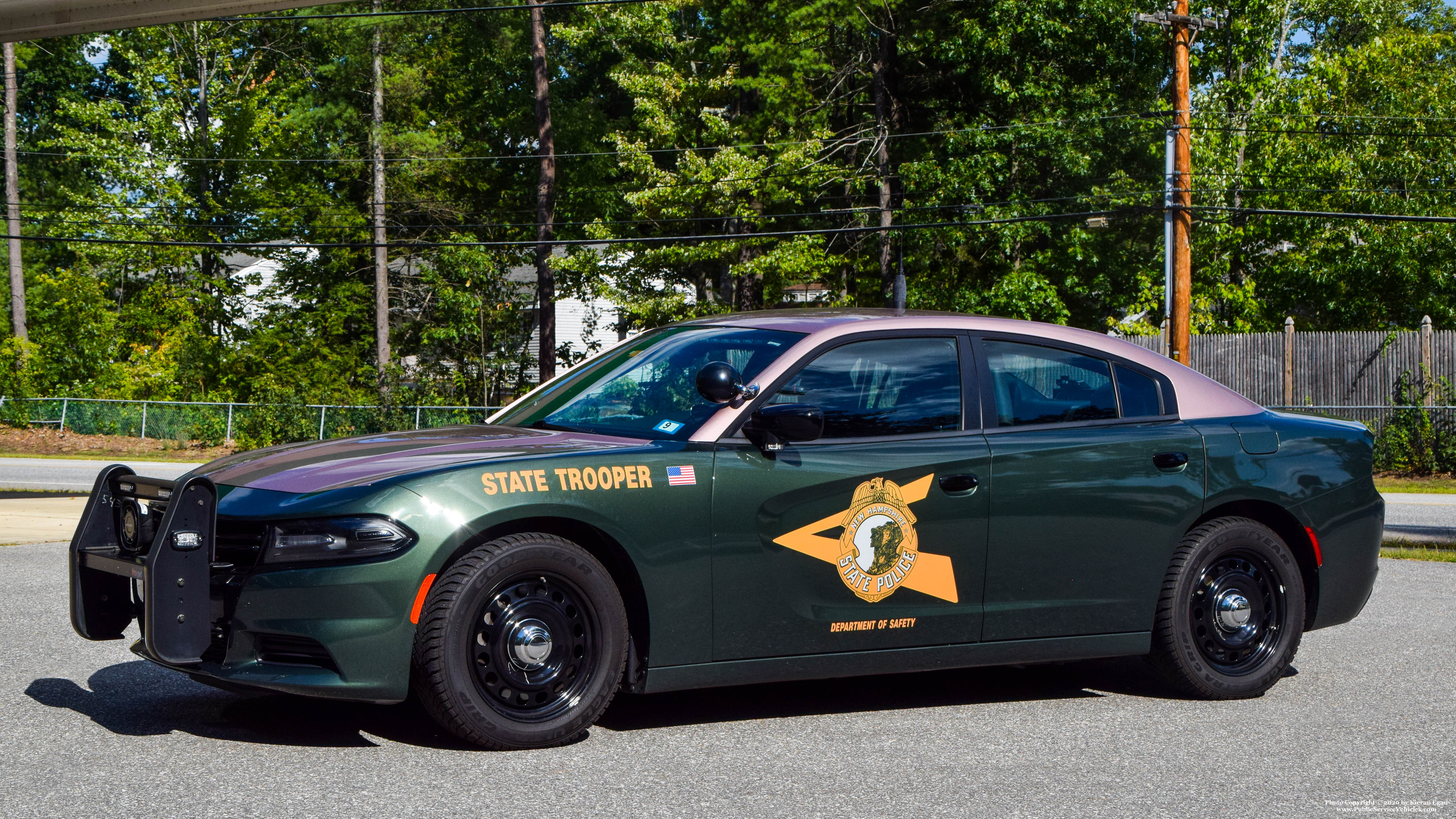 A photo  of New Hampshire State Police
            Cruiser 705, a 2019 Dodge Charger             taken by Kieran Egan