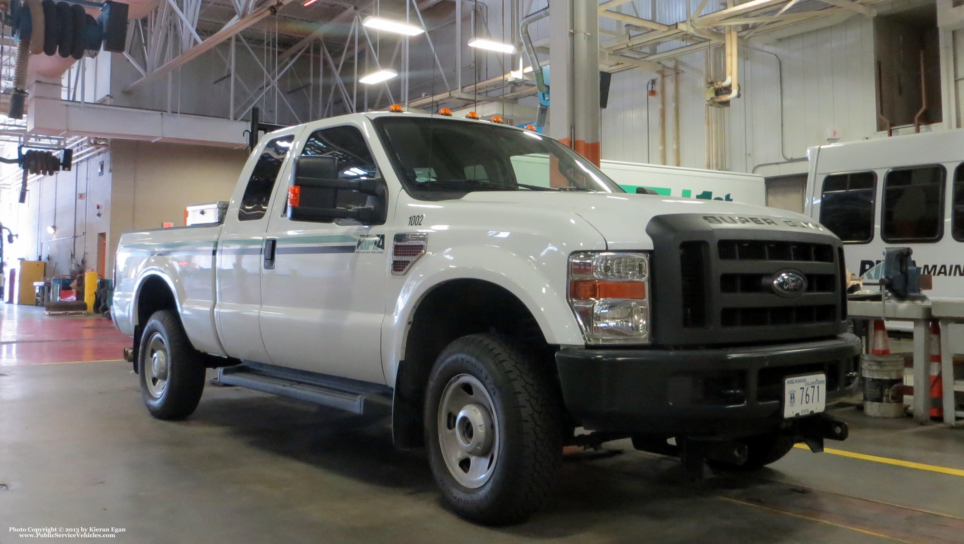 A photo  of Rhode Island Public Transit Authority
            Truck 41002, a 2010 Ford F-250 XL Super Cab             taken by Kieran Egan