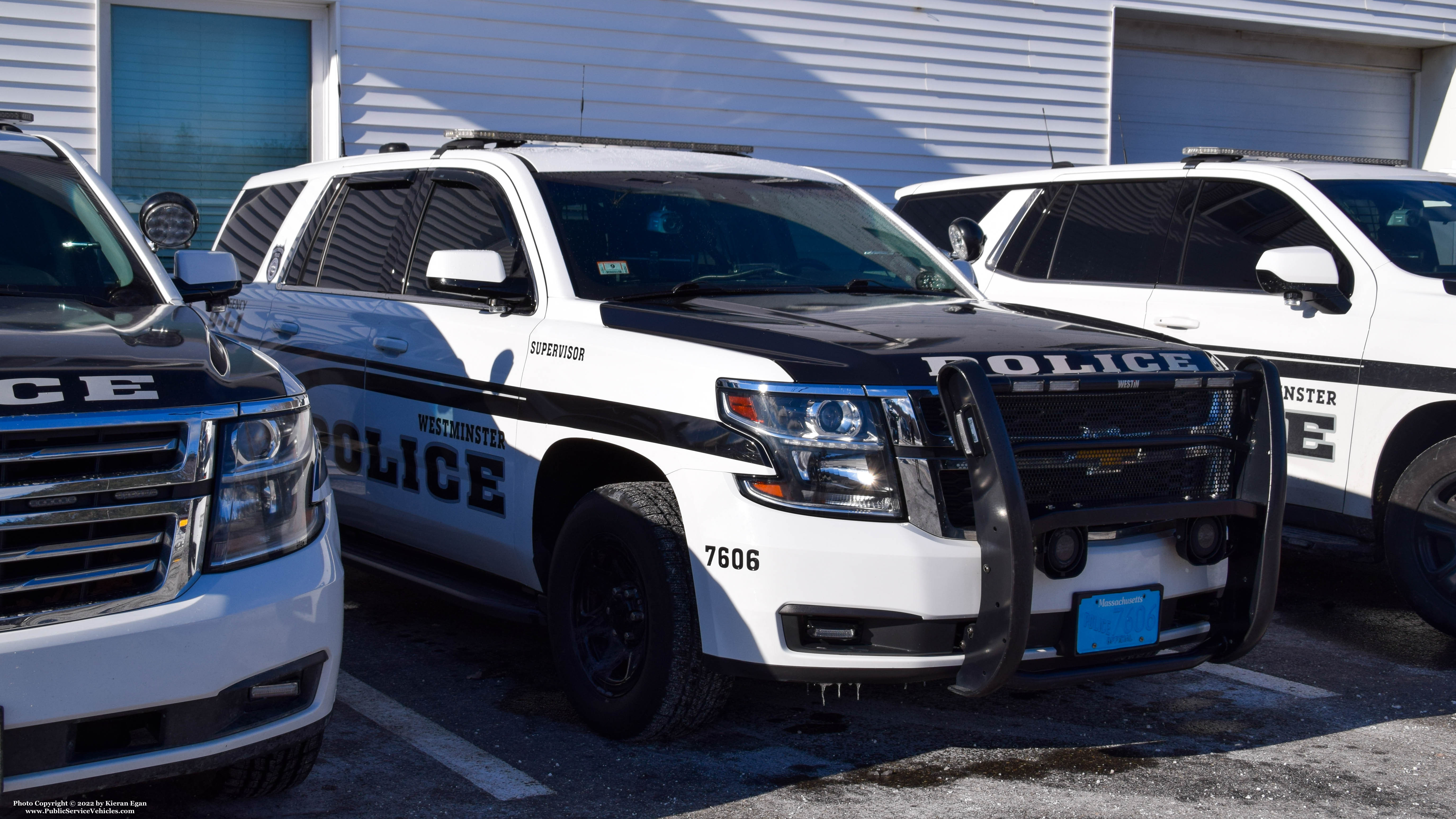 A photo  of Westminster Police
            Cruiser 7606, a 2019 Chevrolet Tahoe             taken by Kieran Egan