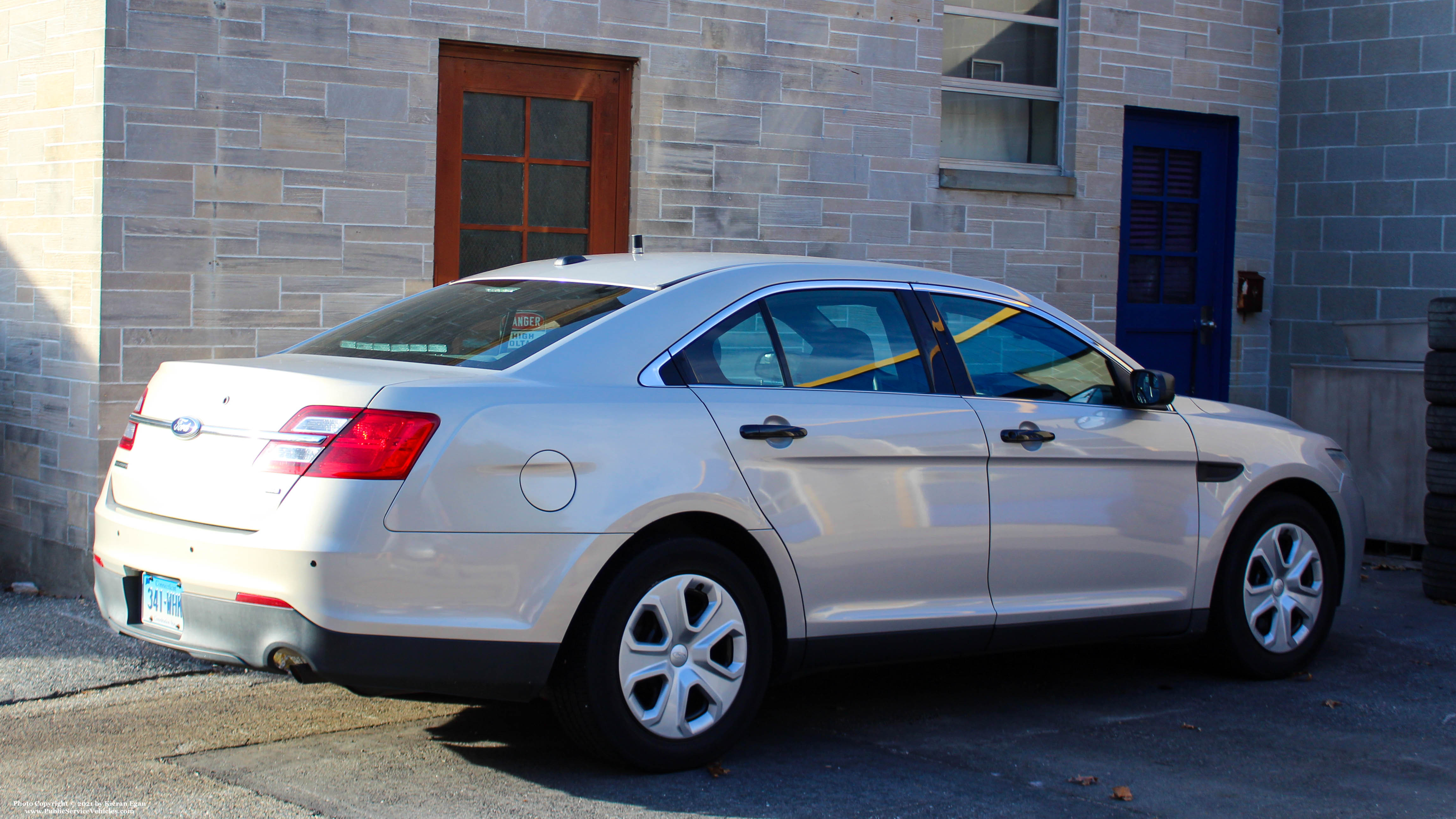 A photo  of Connecticut State Police
            Cruiser 341, a 2013-2019 Ford Police Interceptor Sedan             taken by Kieran Egan