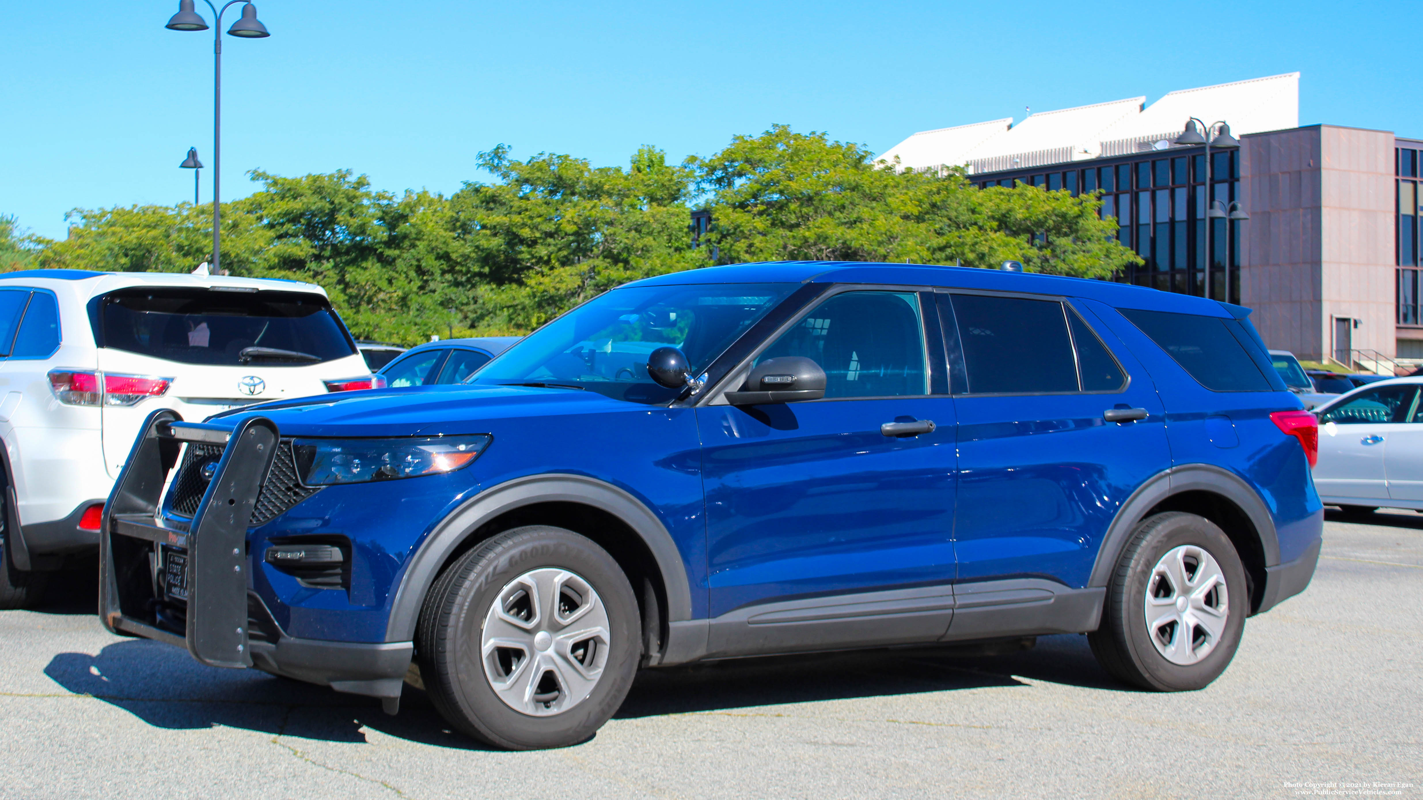 A photo  of Rhode Island State Police
            Cruiser 144, a 2020 Ford Police Interceptor Utility             taken by Kieran Egan