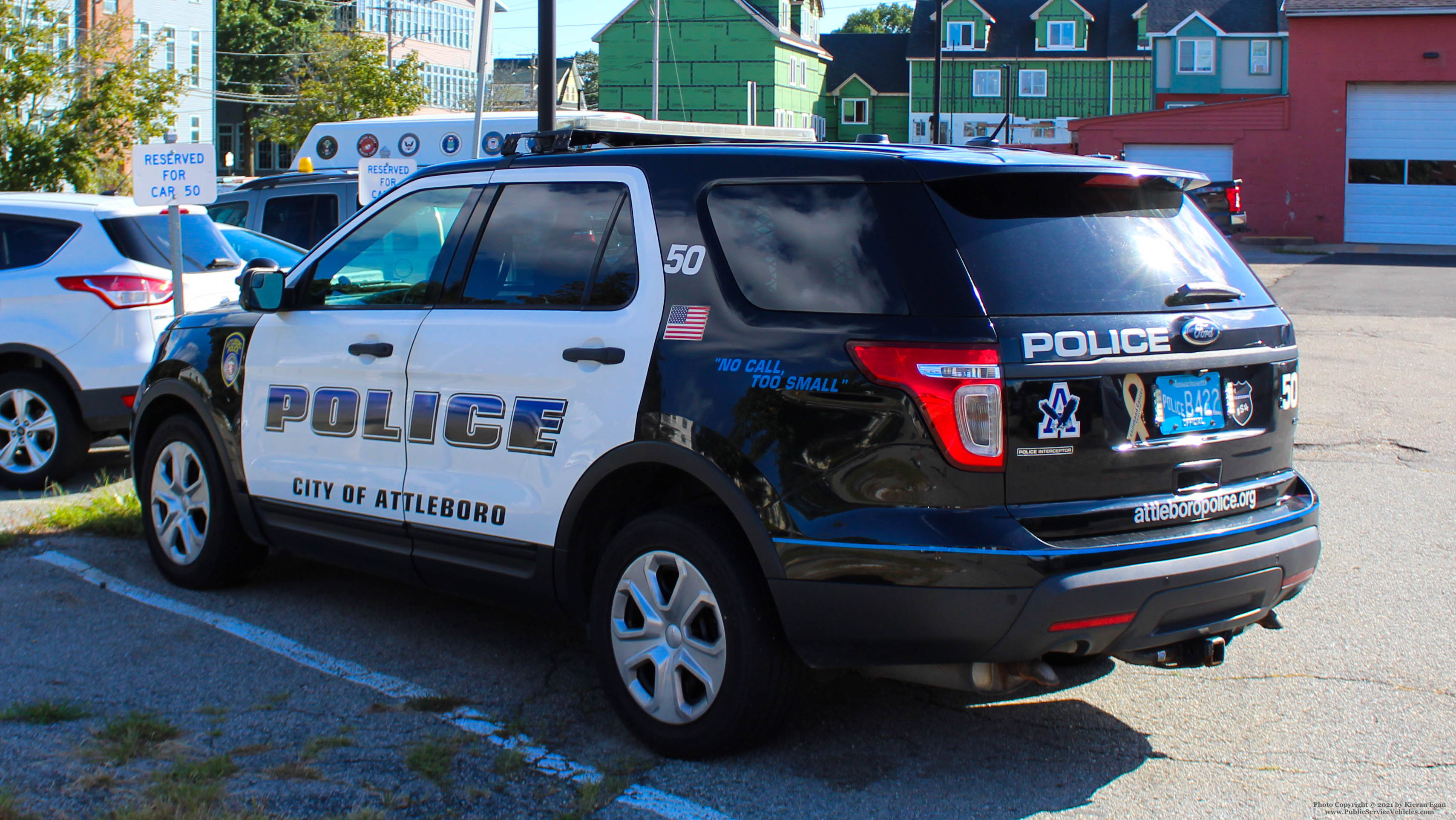 A photo  of Attleboro Police
            Car 50, a 2014 Ford Police Interceptor Utility             taken by Kieran Egan