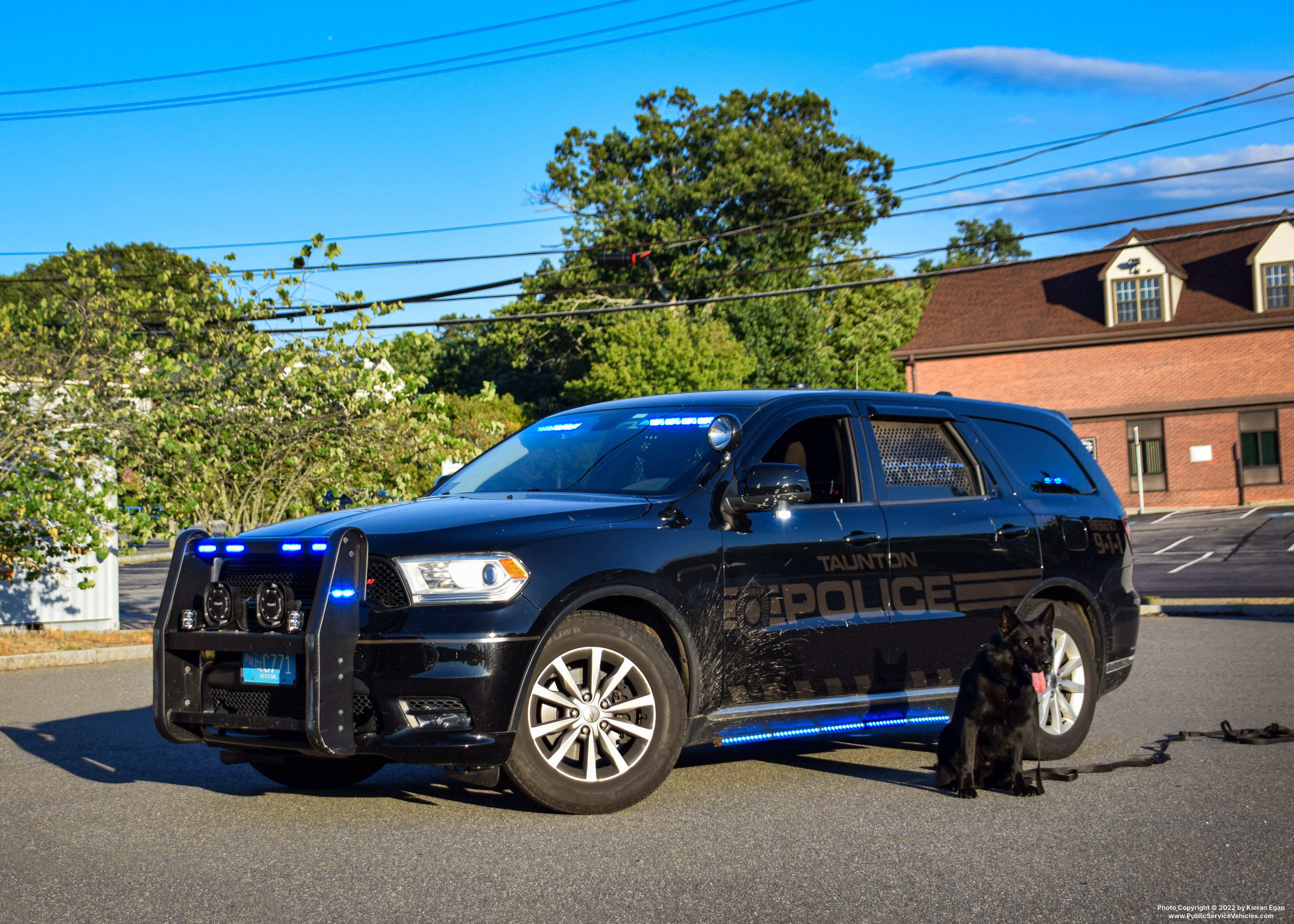A photo  of Taunton Police
            Cruiser 8894, a 2019 Dodge Durango             taken by Kieran Egan