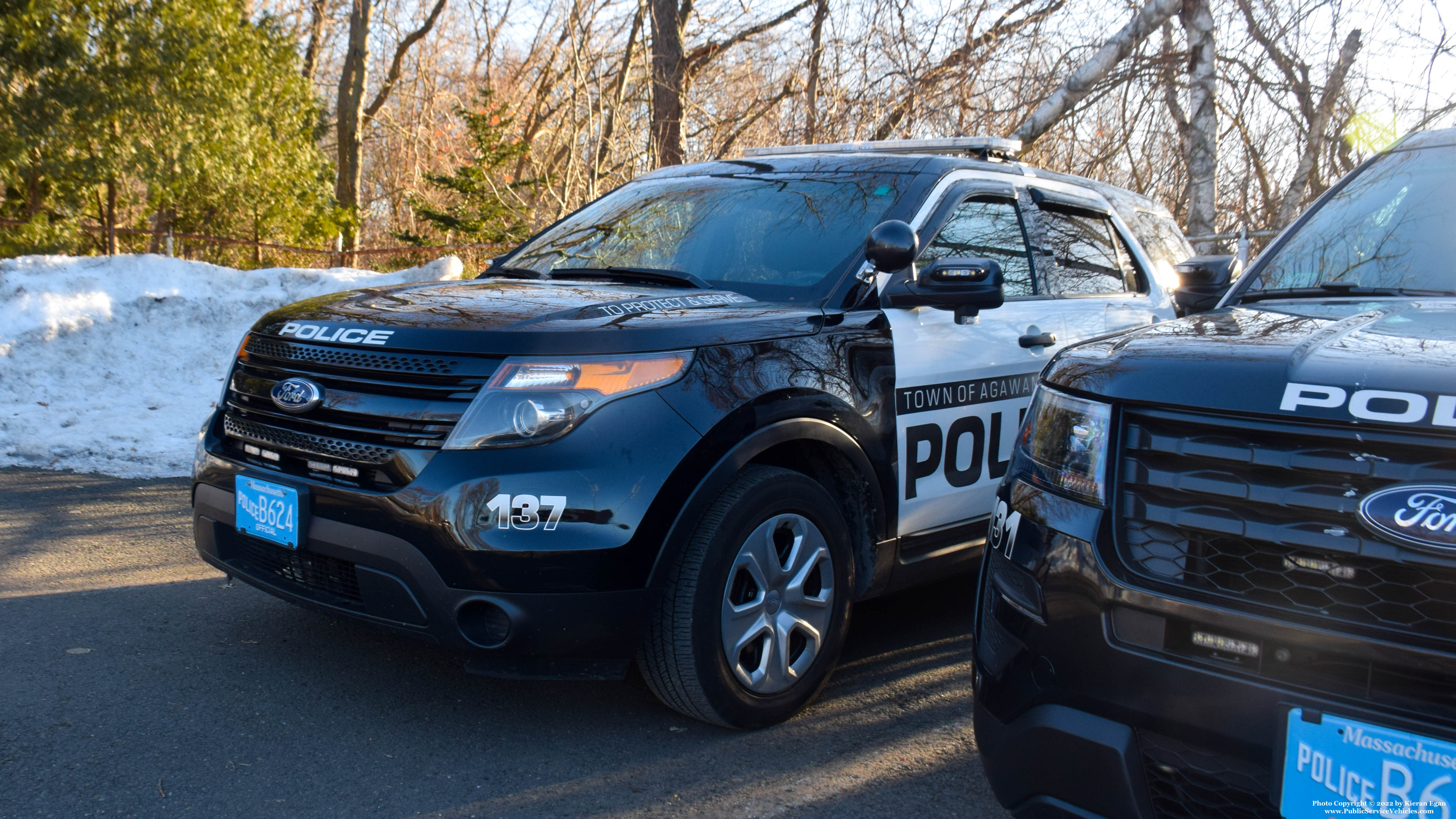 A photo  of Agawam Police
            Cruiser 137, a 2015 Ford Police Interceptor Utility             taken by Kieran Egan