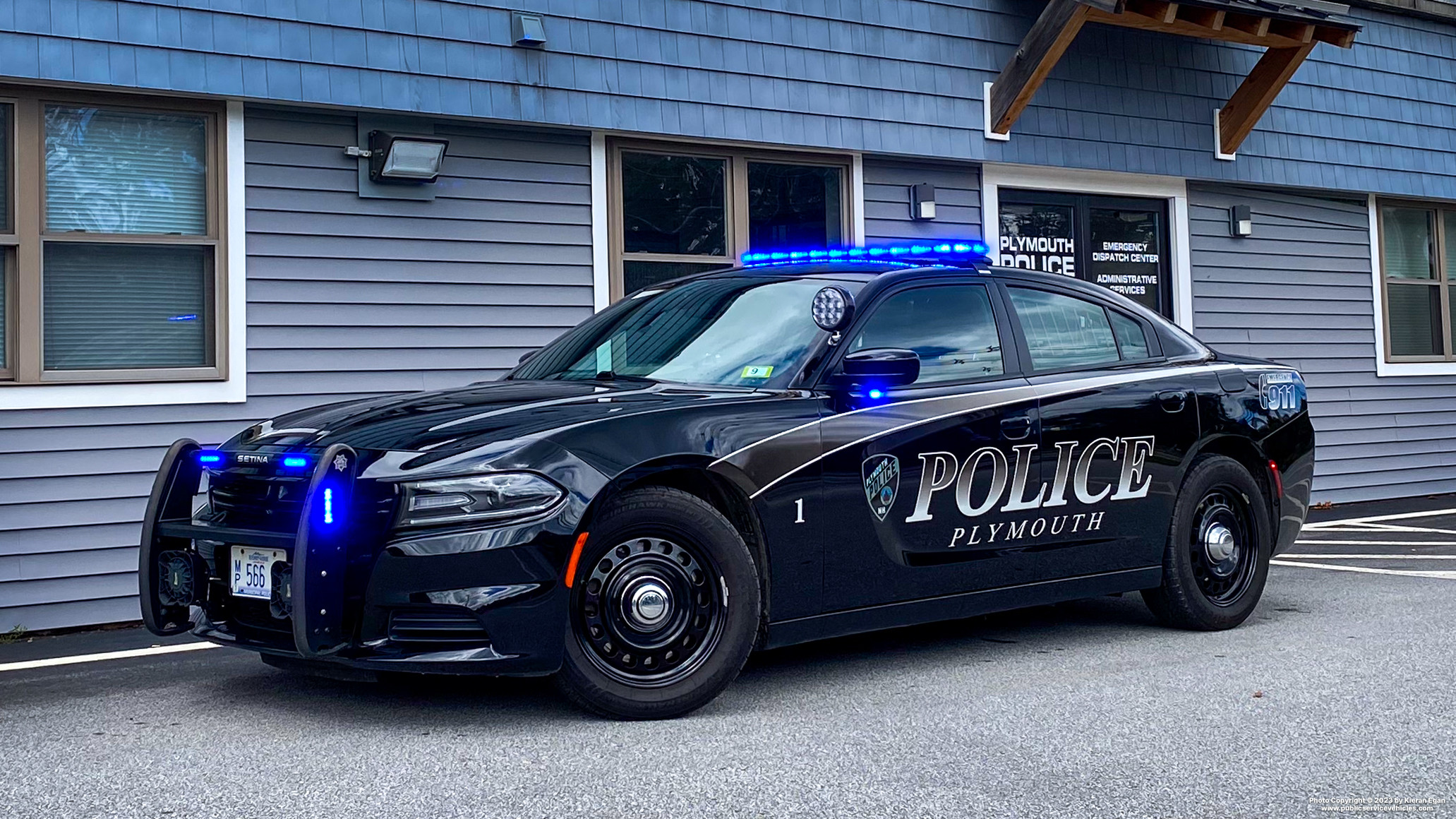 A photo  of Plymouth Police
            Car 1, a 2021 Dodge Charger             taken by Kieran Egan