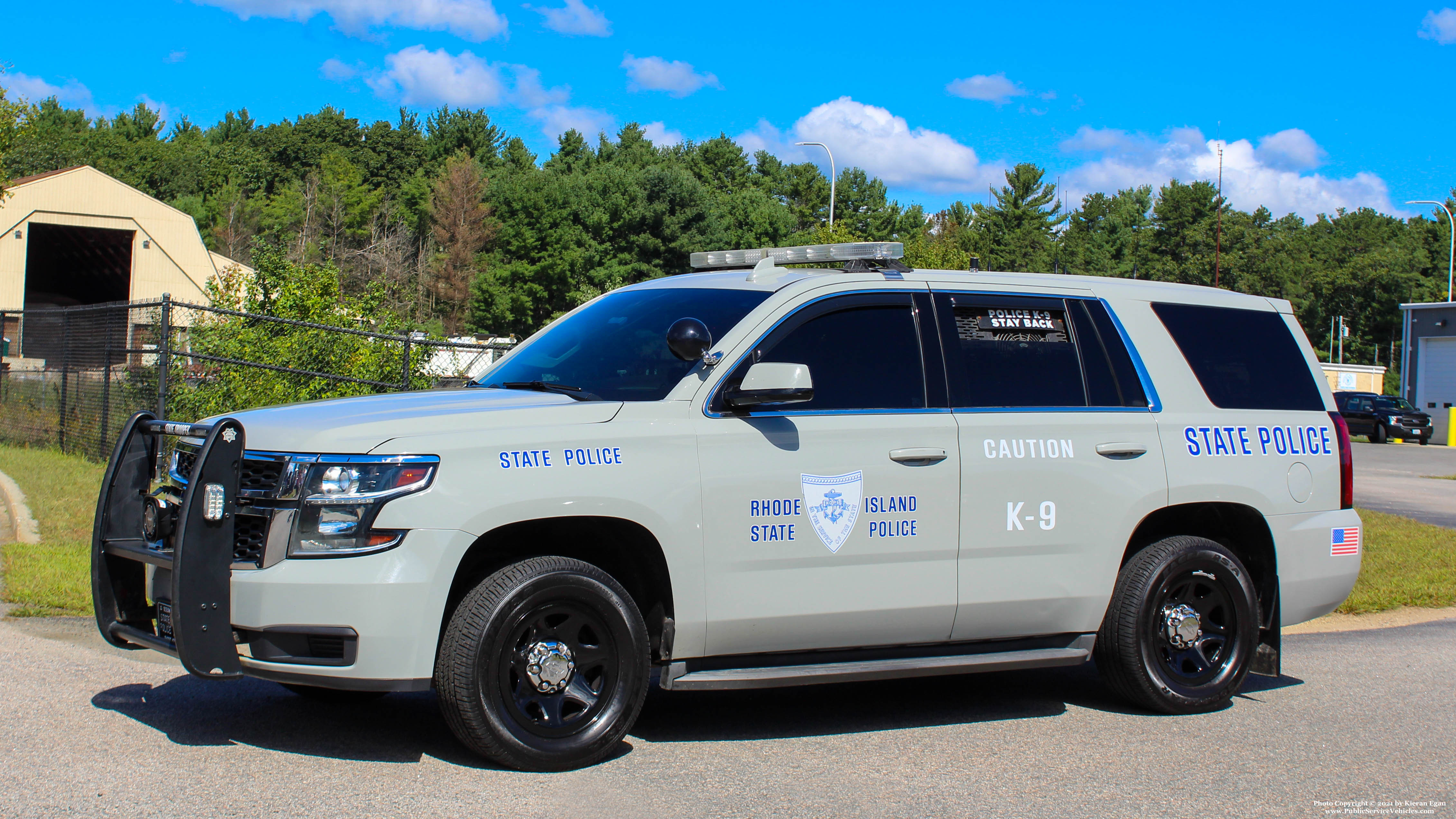 A photo  of Rhode Island State Police
            Cruiser 240, a 2015 Chevrolet Tahoe             taken by Kieran Egan