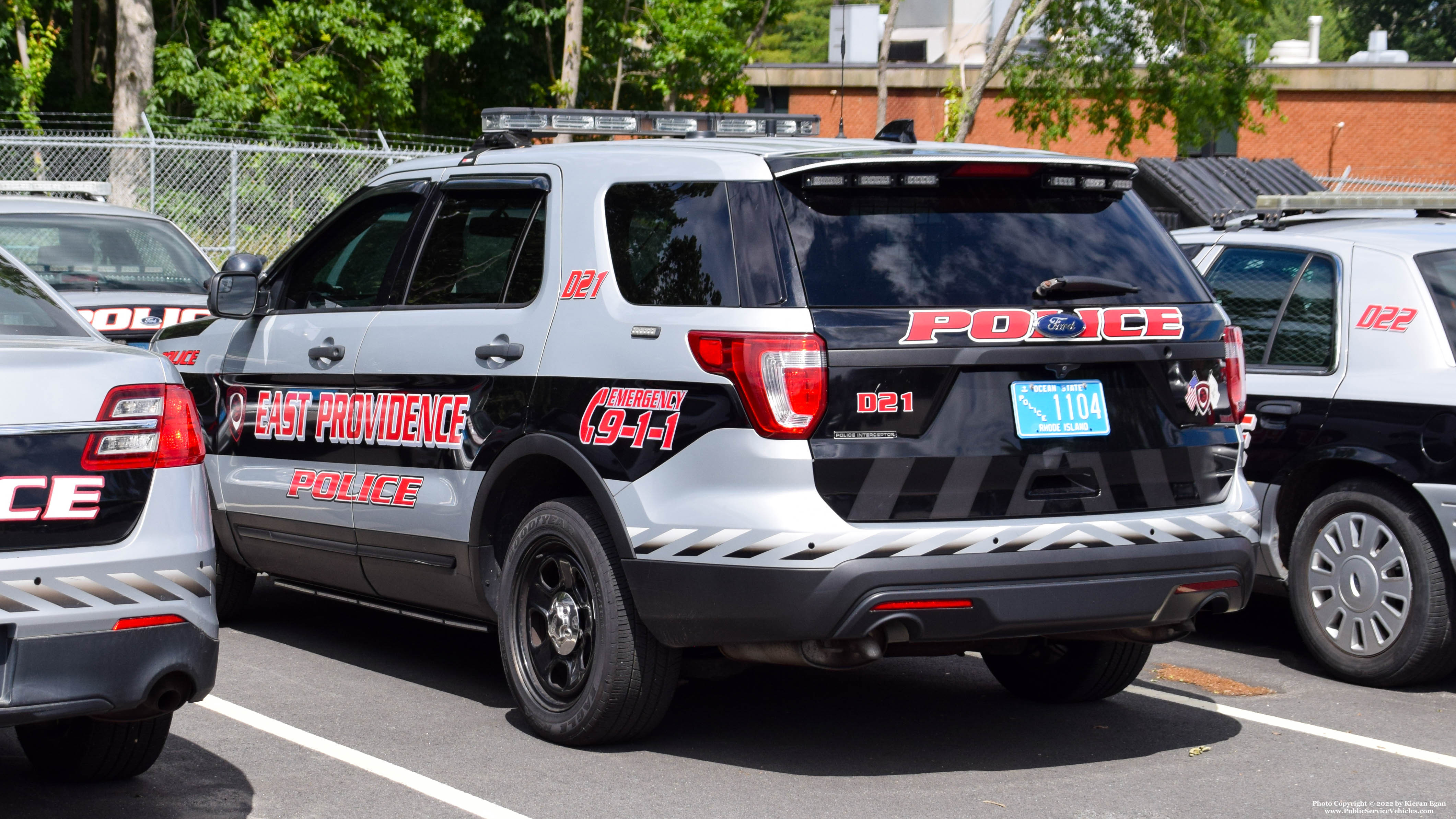 A photo  of East Providence Police
            Car 21, a 2017 Ford Police Interceptor Utility             taken by Kieran Egan