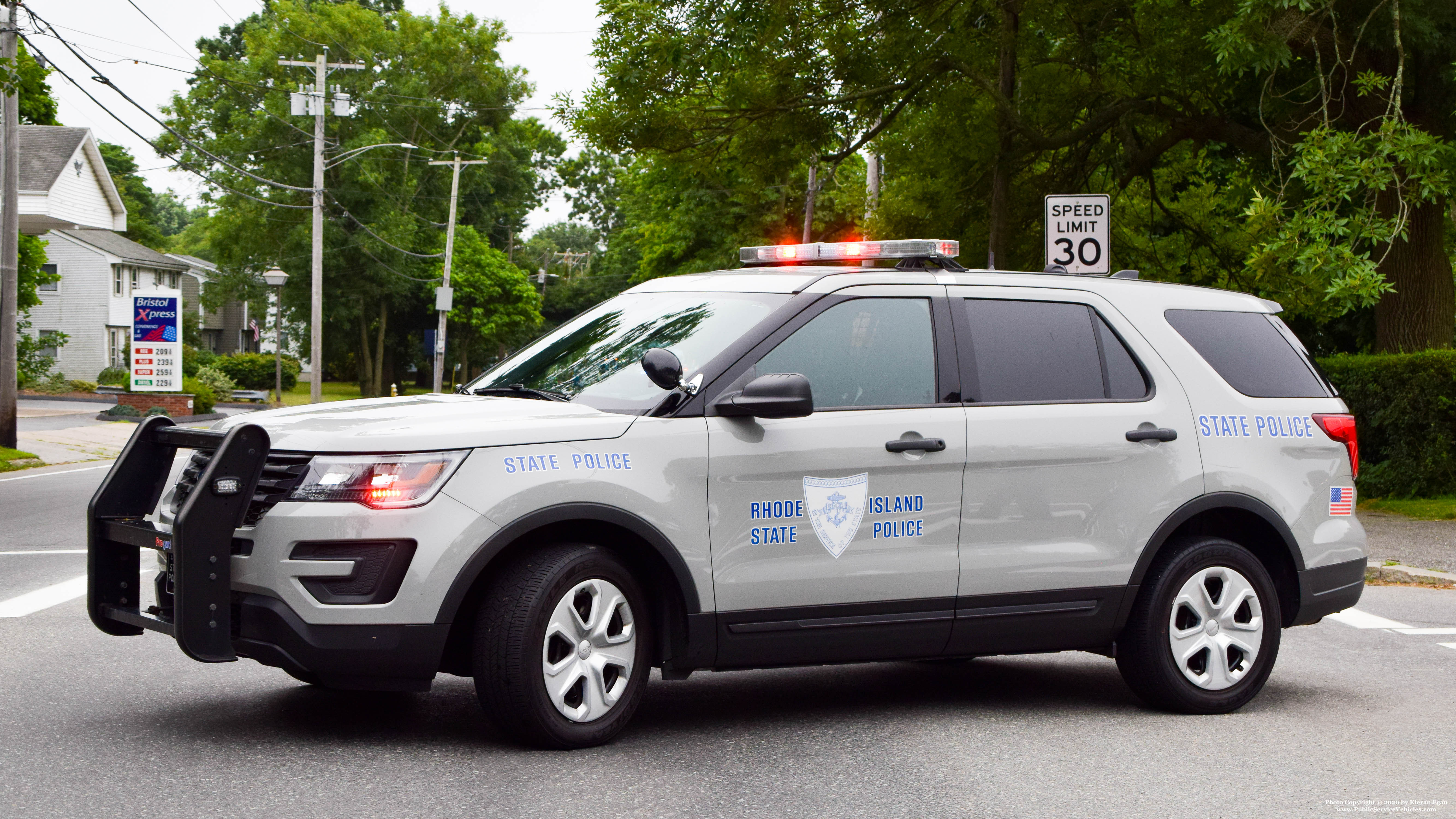 A photo  of Rhode Island State Police
            Cruiser 225, a 2018 Ford Police Interceptor Utility             taken by Kieran Egan