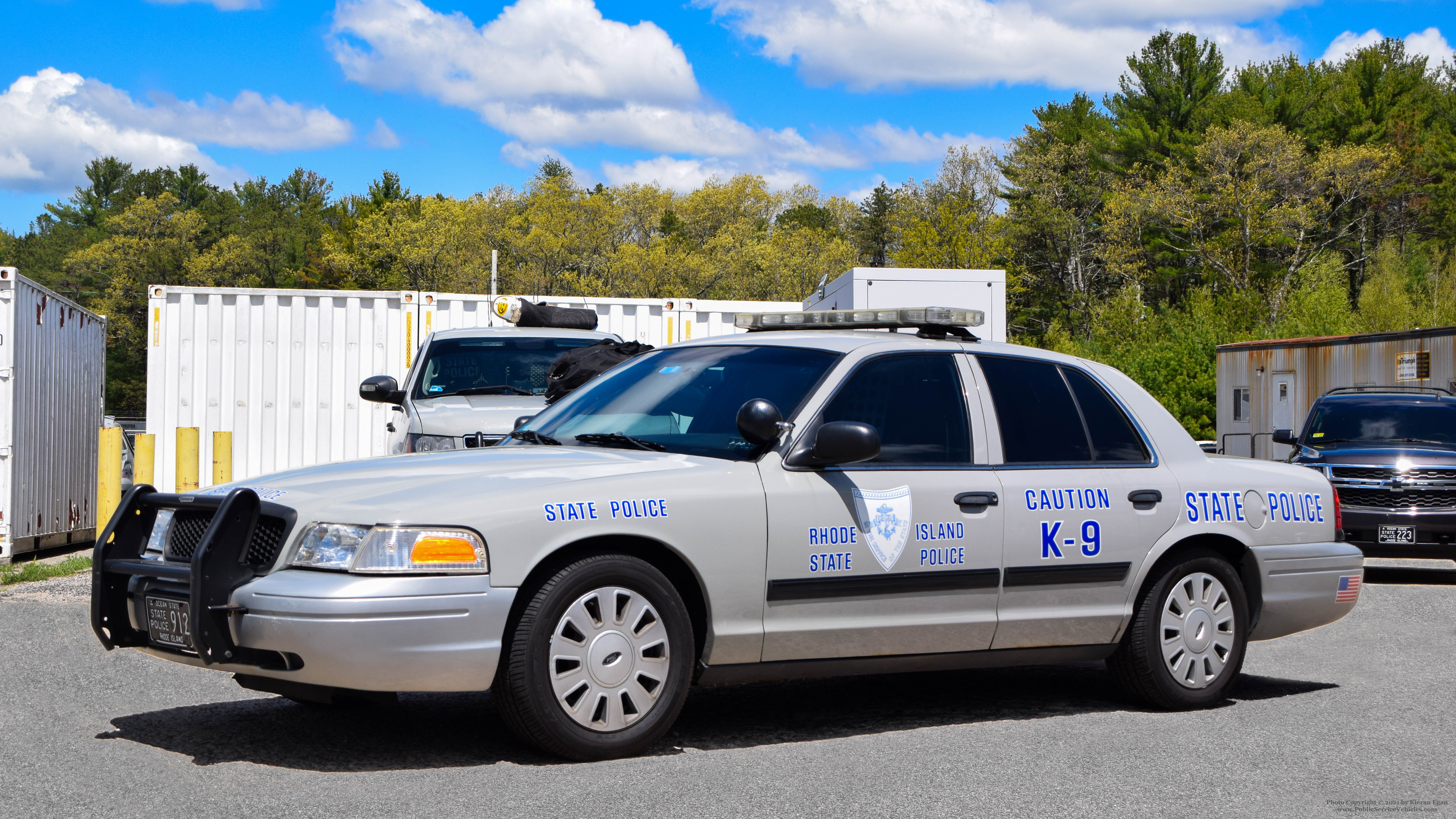 A photo  of Rhode Island State Police
            Cruiser 912, a 2009-2011 Ford Crown Victoria Police Interceptor             taken by Kieran Egan