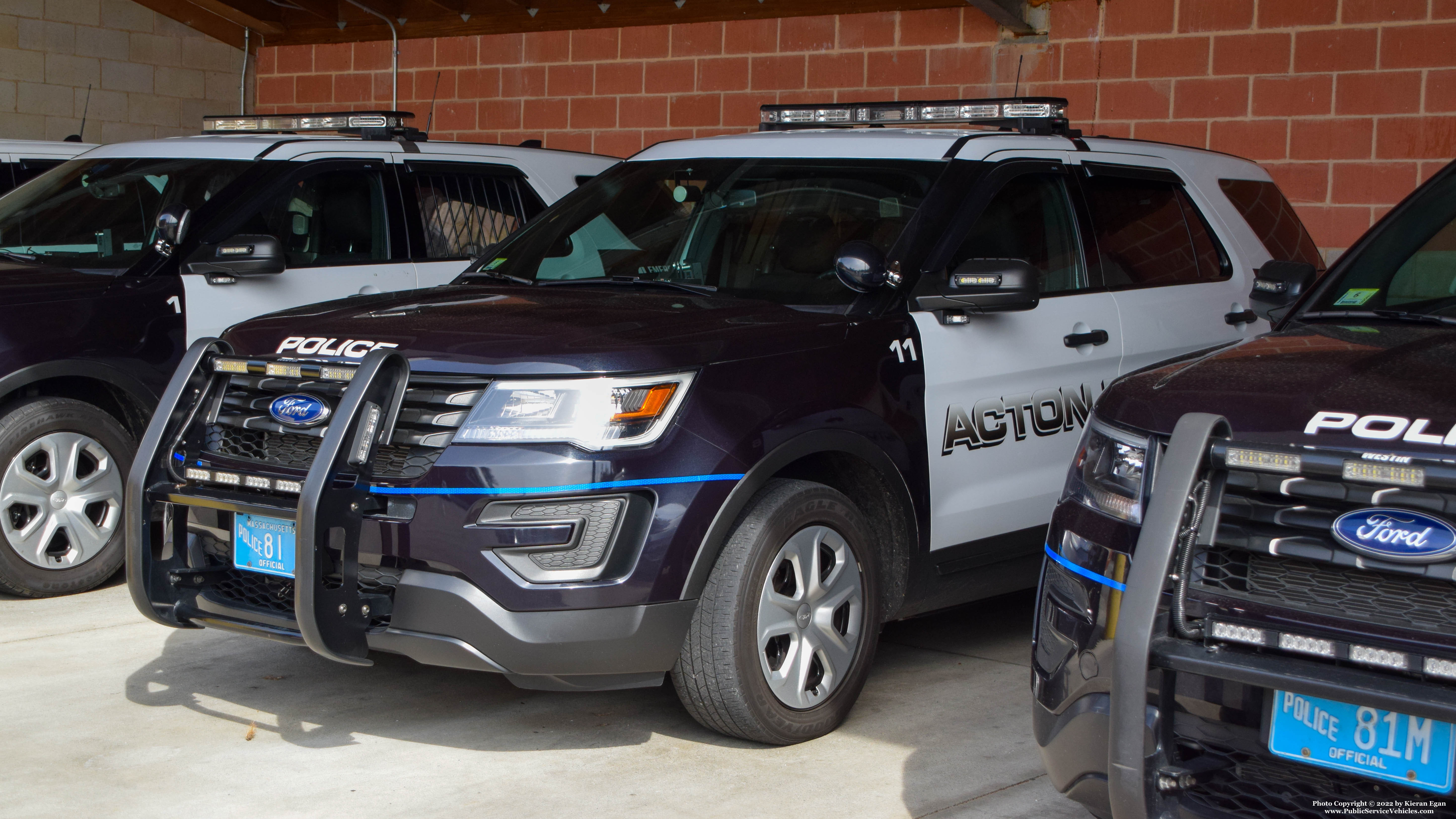 A photo  of Acton Police
            Car 11, a 2018 Ford Police Interceptor Utility             taken by Kieran Egan