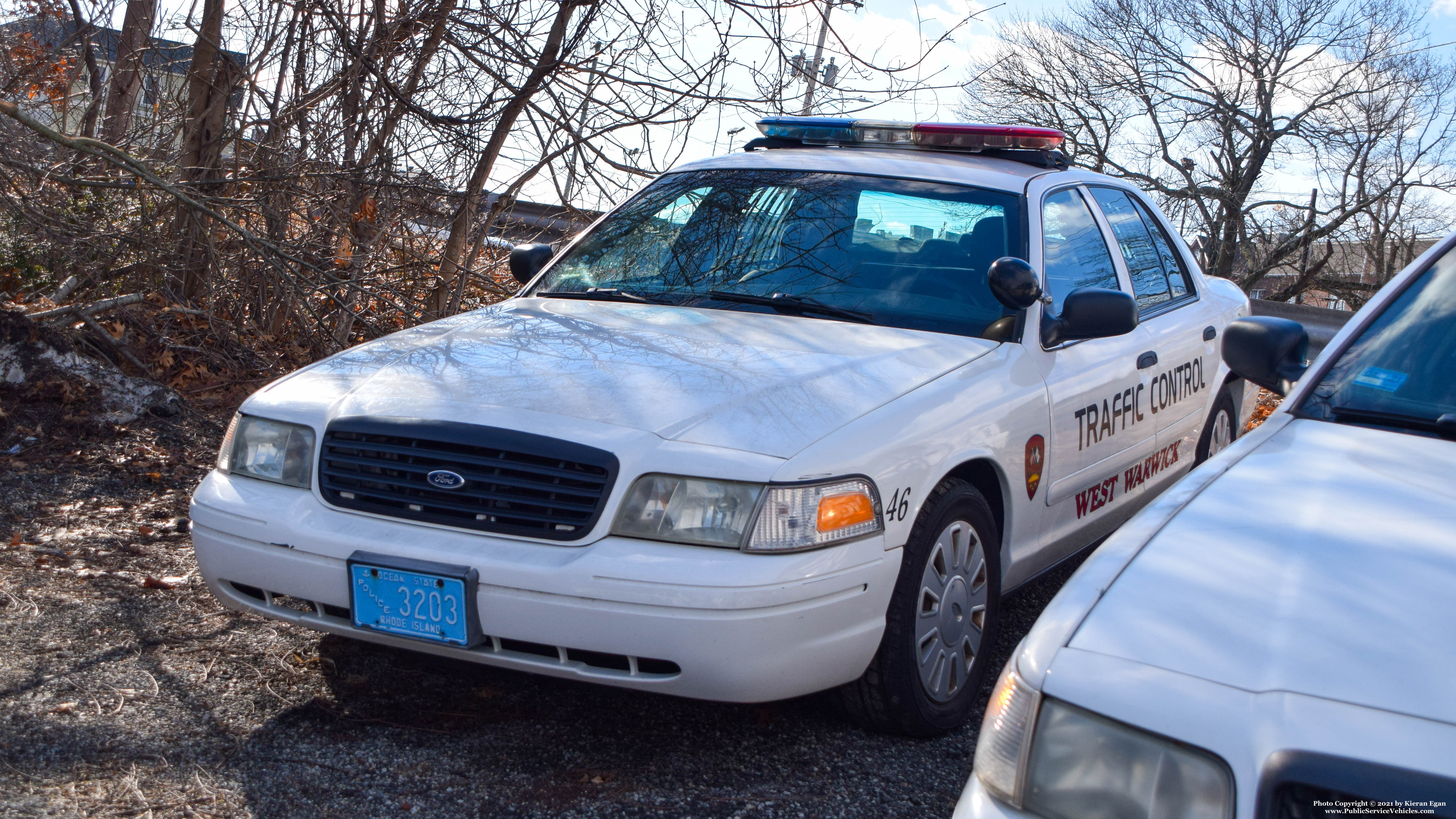 A photo  of West Warwick Police
            Car 46, a 2006 Ford Crown Victoria Police Interceptor             taken by Kieran Egan