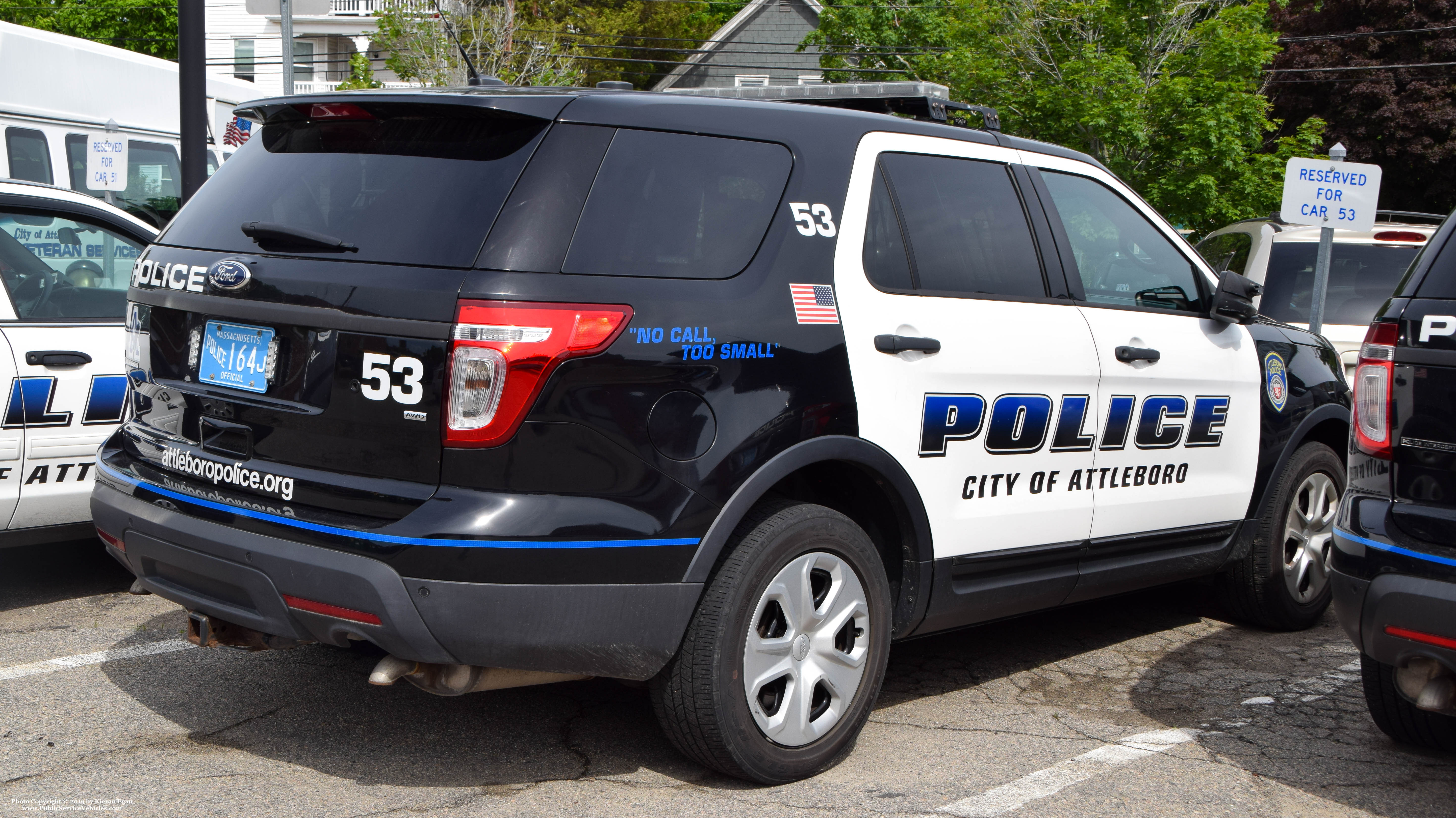 A photo  of Attleboro Police
            Car 53, a 2013 Ford Police Interceptor Utility             taken by Kieran Egan
