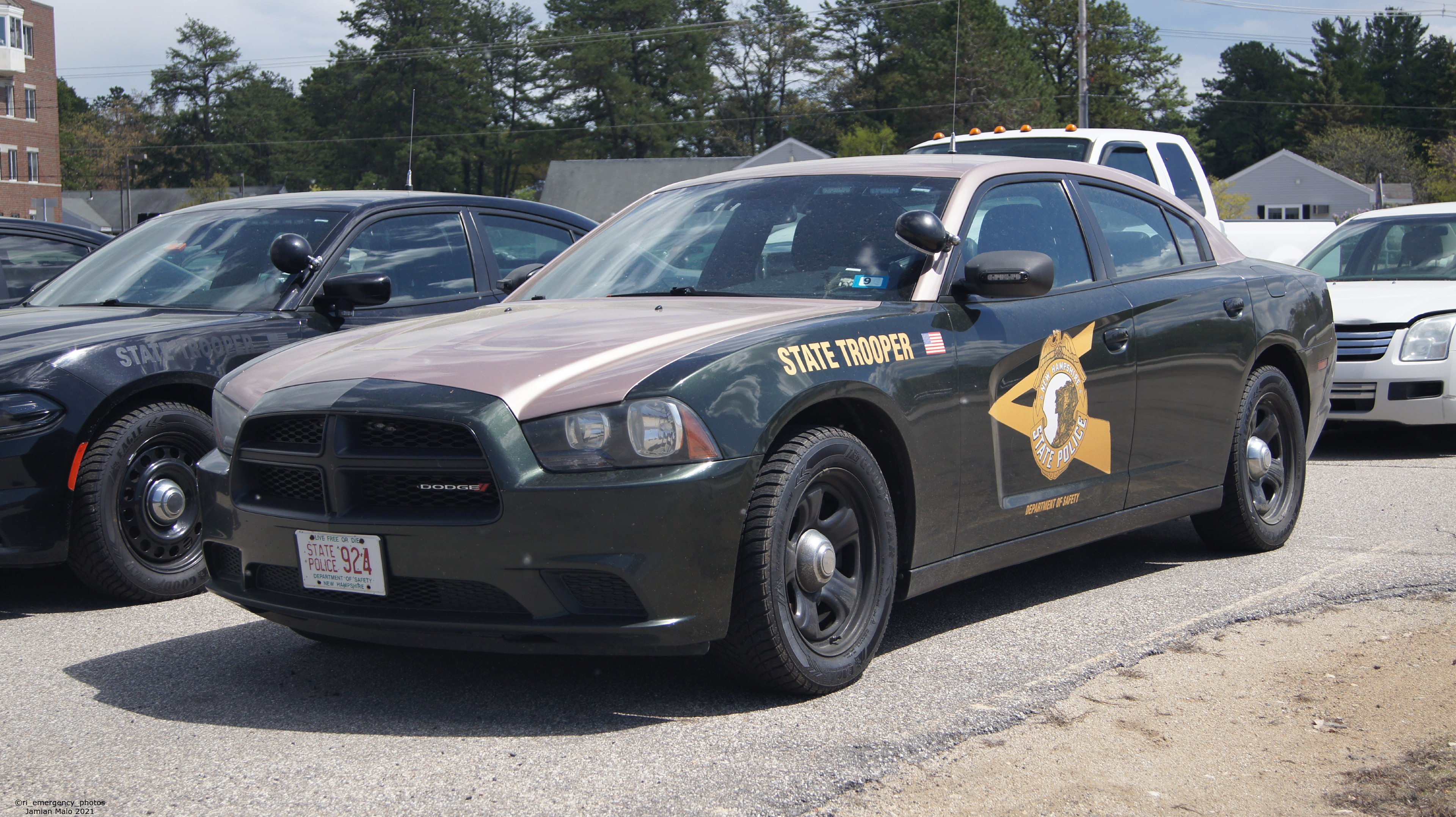 A photo  of New Hampshire State Police
            Cruiser 924, a 2011-2013 Dodge Charger             taken by Jamian Malo