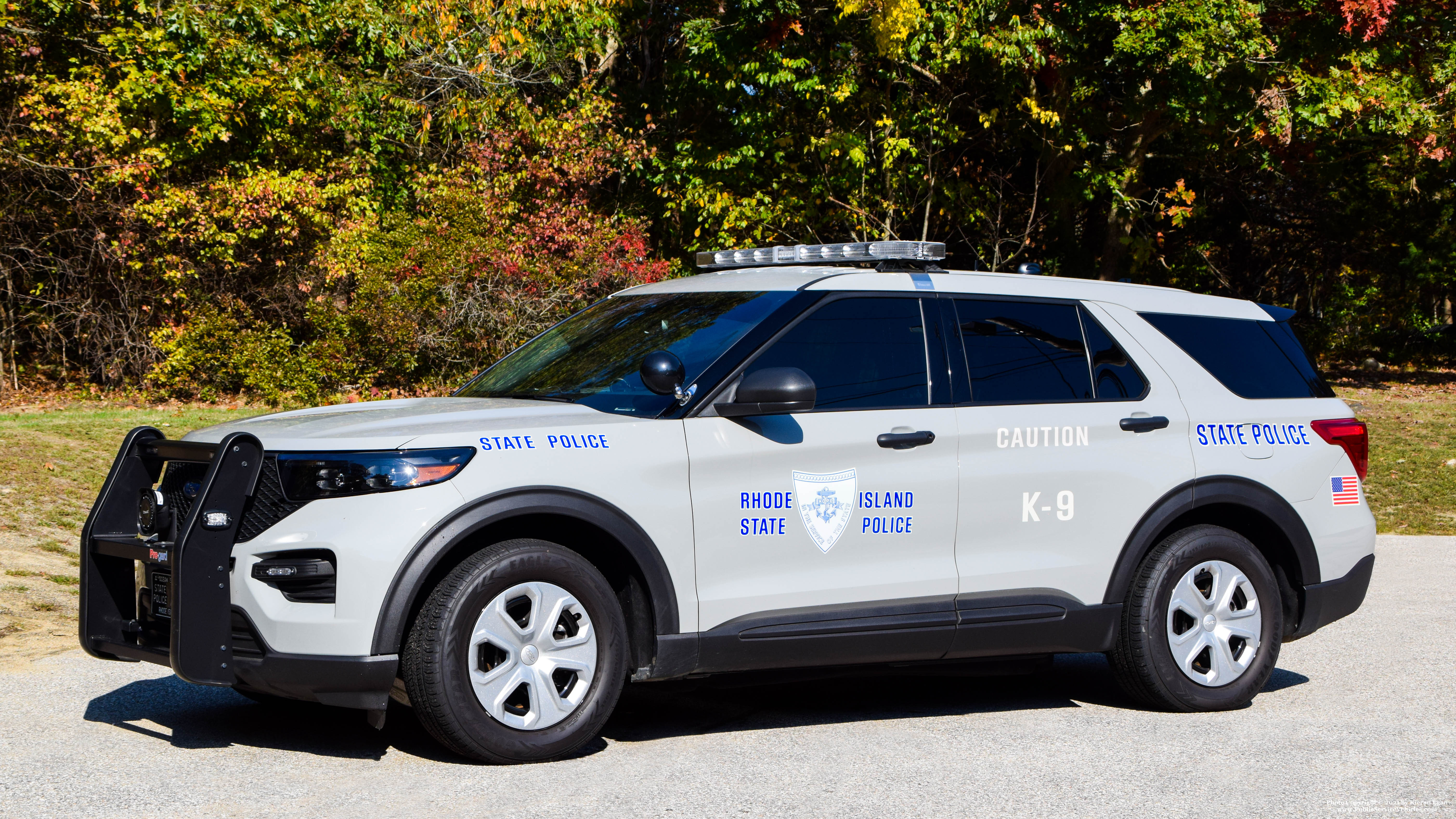 A photo  of Rhode Island State Police
            Cruiser 133, a 2020 Ford Police Interceptor Utility             taken by Kieran Egan