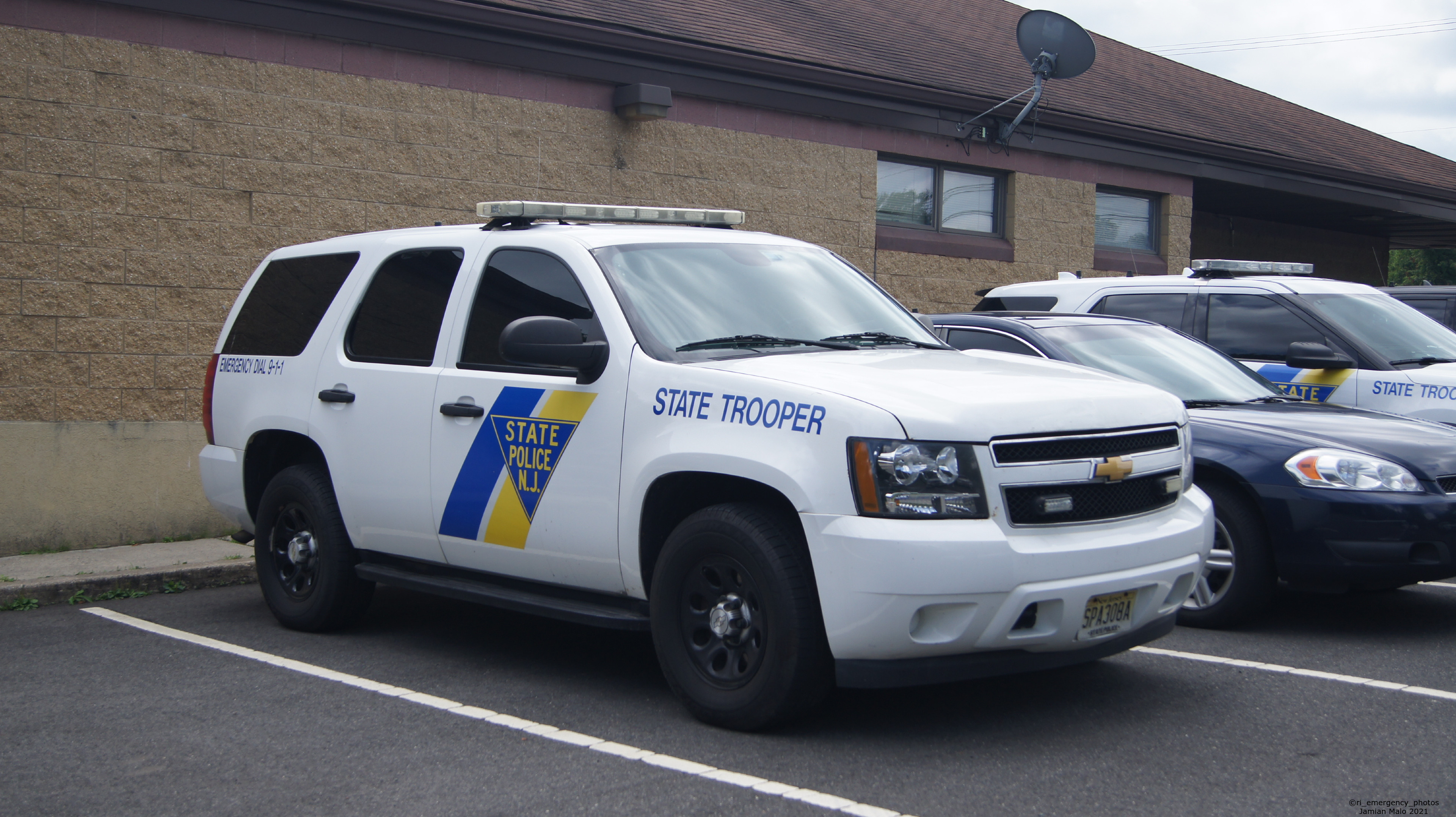 A photo  of New Jersey State Police
            Cruiser 303A, a 2007-2014 Chevrolet Tahoe             taken by Jamian Malo