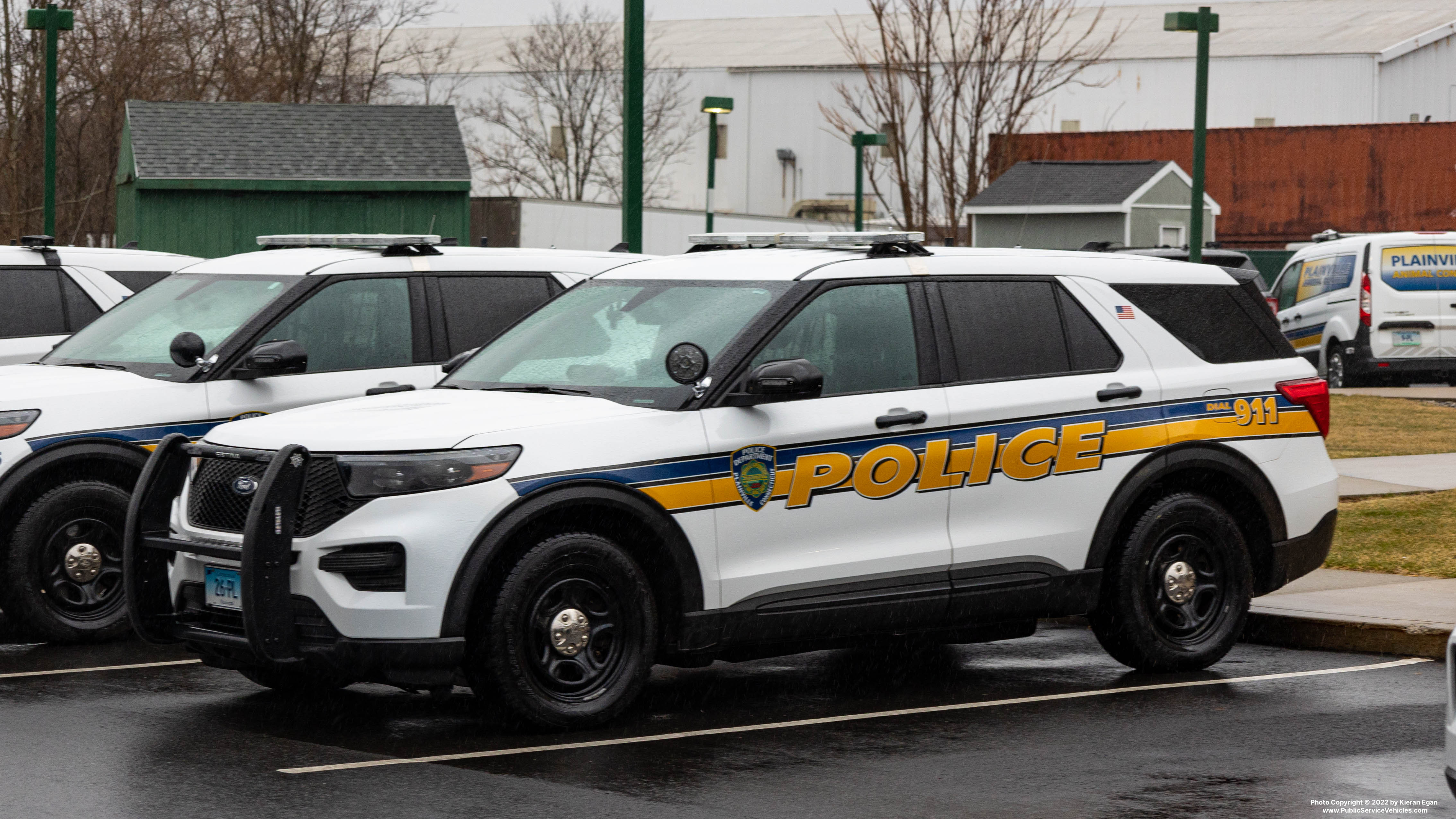 A photo  of Plainville CT Police
            Cruiser 26, a 2020-2021 Ford Police Interceptor Utility             taken by Kieran Egan