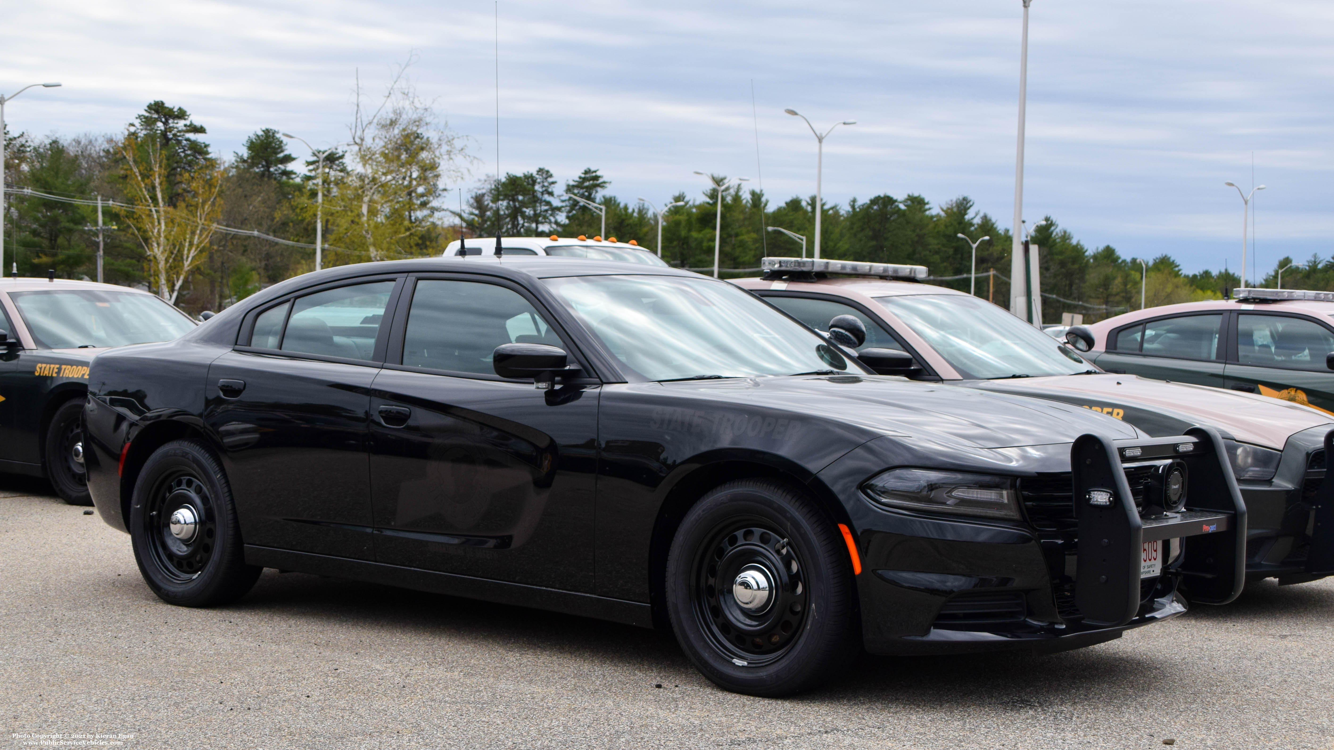 A photo  of New Hampshire State Police
            Cruiser 509, a 2020 Dodge Charger             taken by Kieran Egan