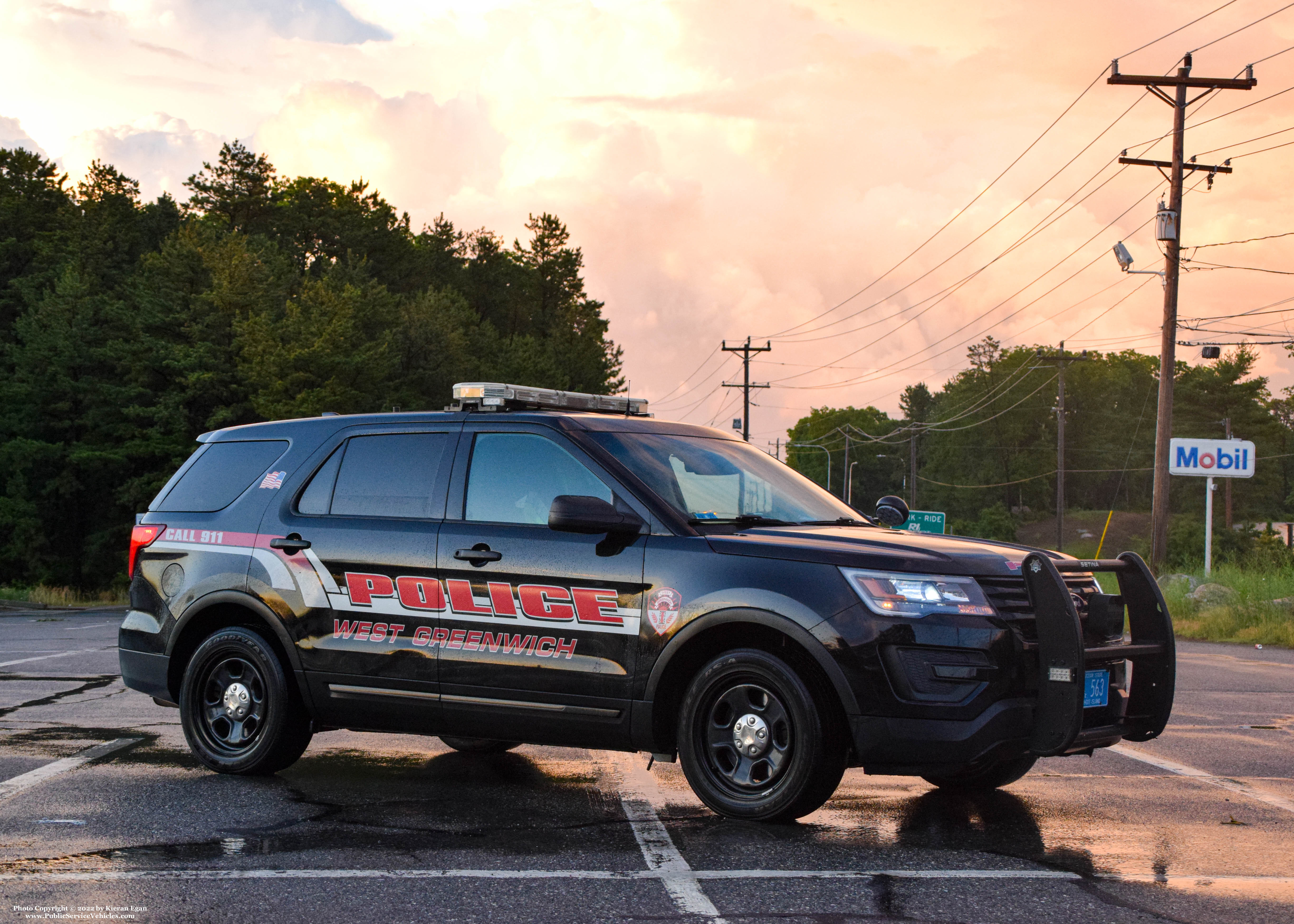 A photo  of West Greenwich Police
            Cruiser 563, a 2016 Ford Police Interceptor Utility             taken by Kieran Egan