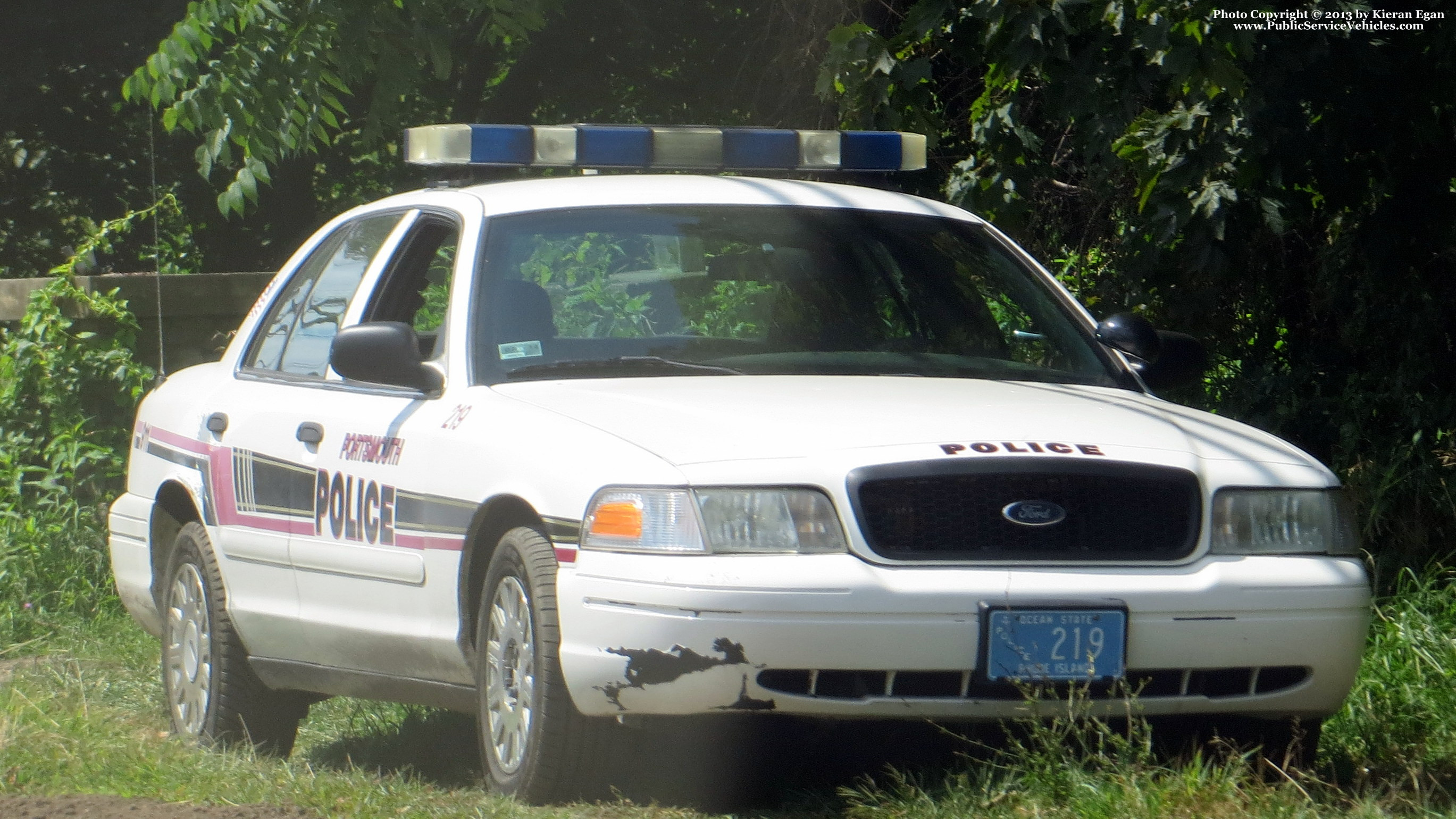 A photo  of Portsmouth Police
            Cruiser 219, a 2005 Ford Crown Victoria Police Interceptor             taken by Kieran Egan