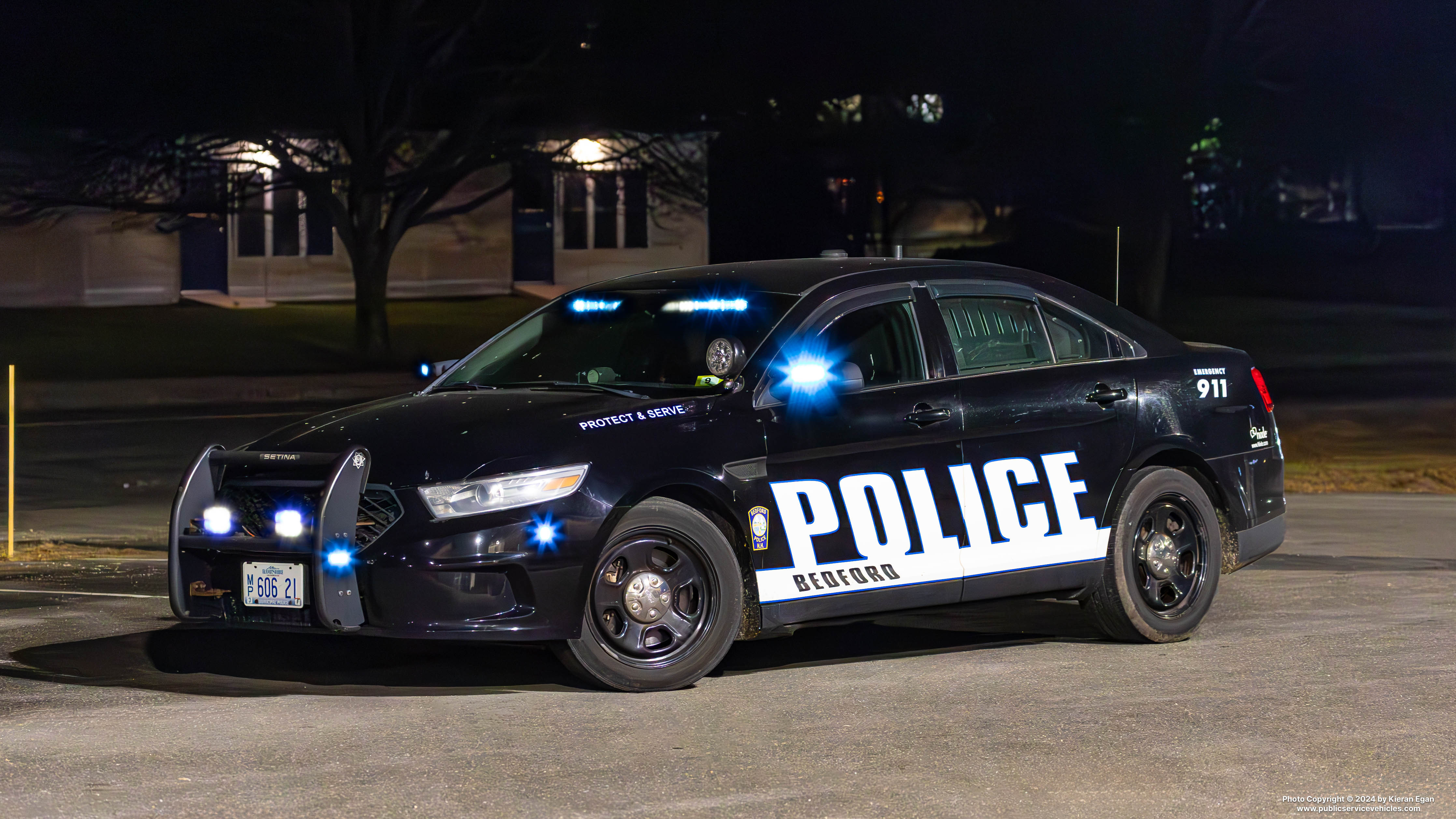 A photo  of Bedford Police
            Cruiser 21, a 2014 Ford Police Interceptor Sedan             taken by Kieran Egan