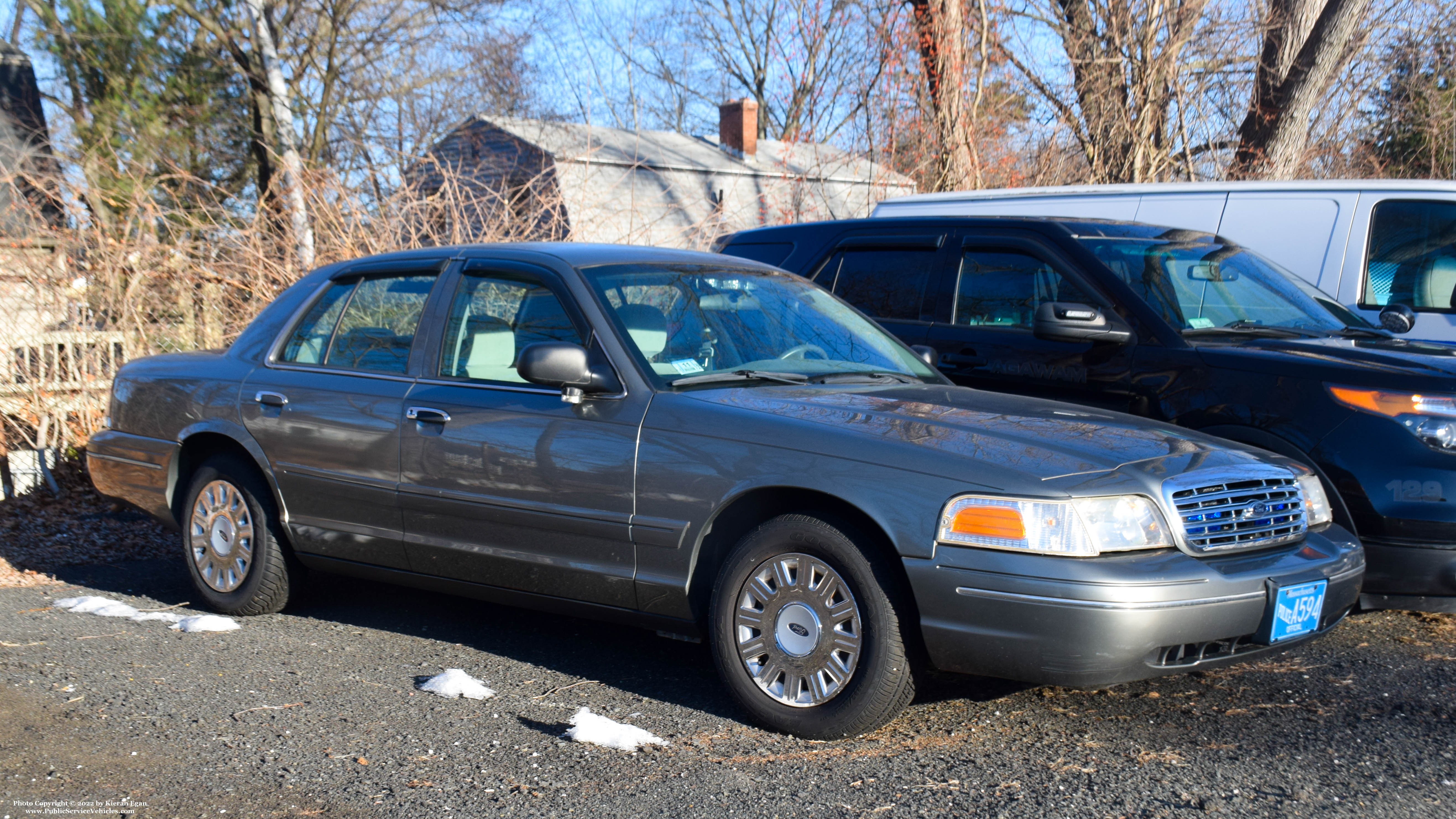 A photo  of Agawam Police
            Unmarked Unit, a 2004 Ford Crown Victoria Police Interceptor             taken by Kieran Egan