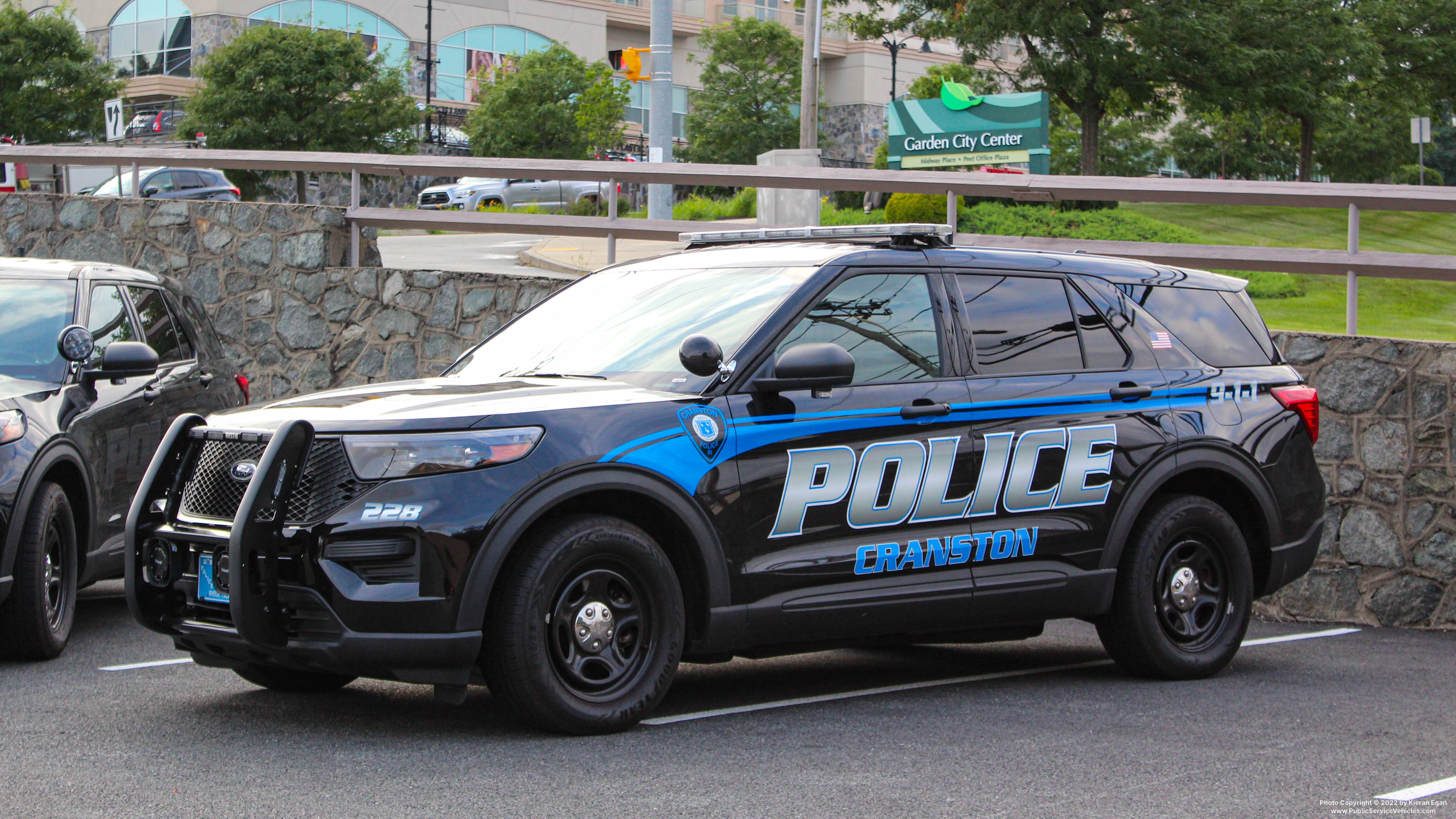 A photo  of Cranston Police
            Cruiser 228, a 2020 Ford Police Interceptor Utility             taken by Kieran Egan