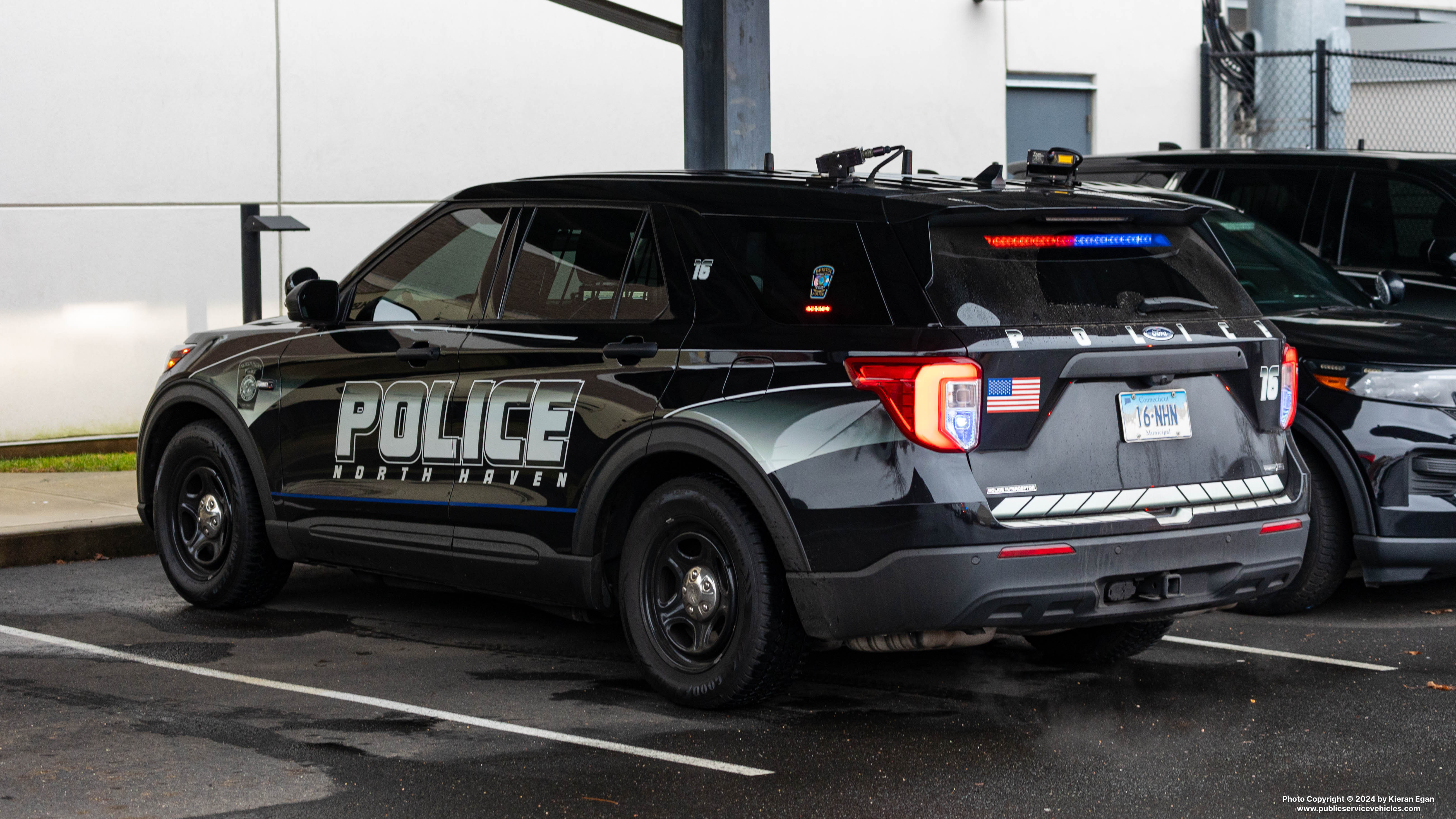 A photo  of North Haven Police
            Car 16, a 2020-2023 Ford Police Interceptor Utility             taken by Kieran Egan