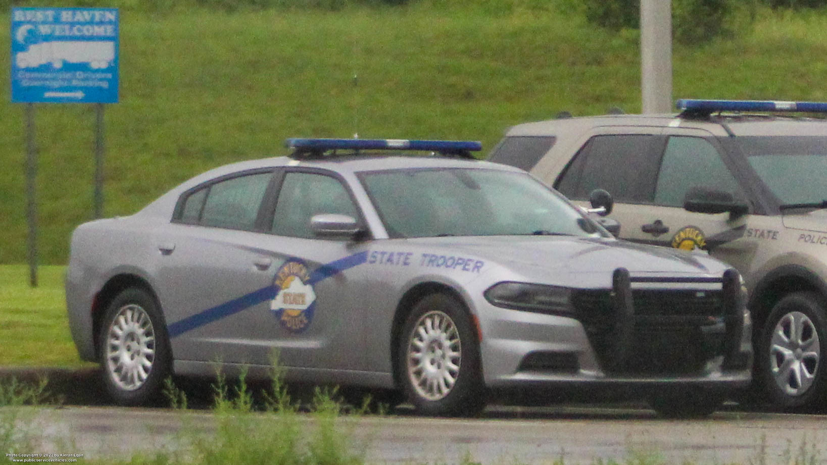 A photo  of Kentucky State Police
            Cruiser 4674, a 2015-2020 Dodge Charger             taken by Kieran Egan