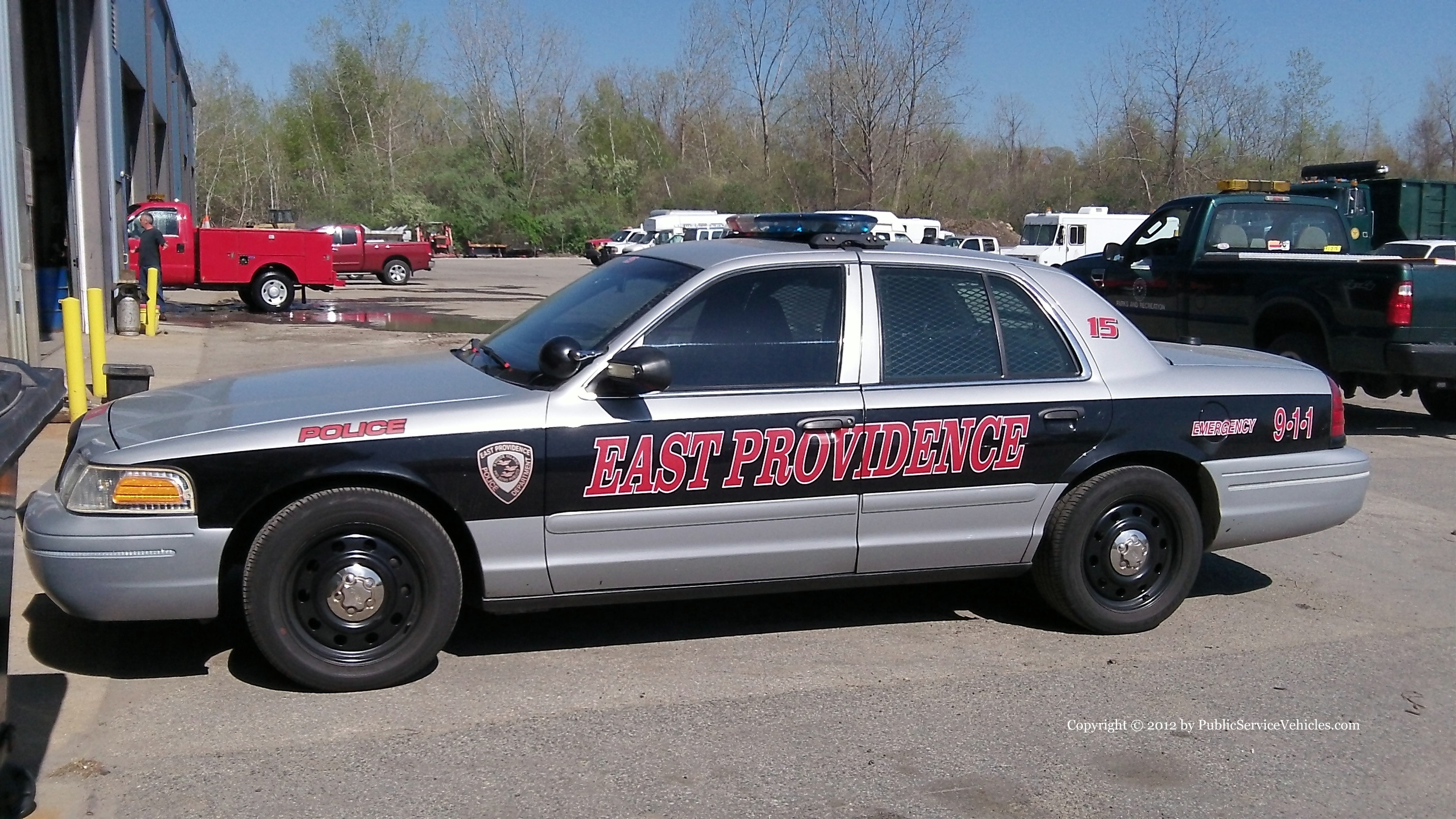 A photo  of East Providence Police
            Car 15, a 2006-2008 Ford Crown Victoria Police Interceptor             taken by Kieran Egan
